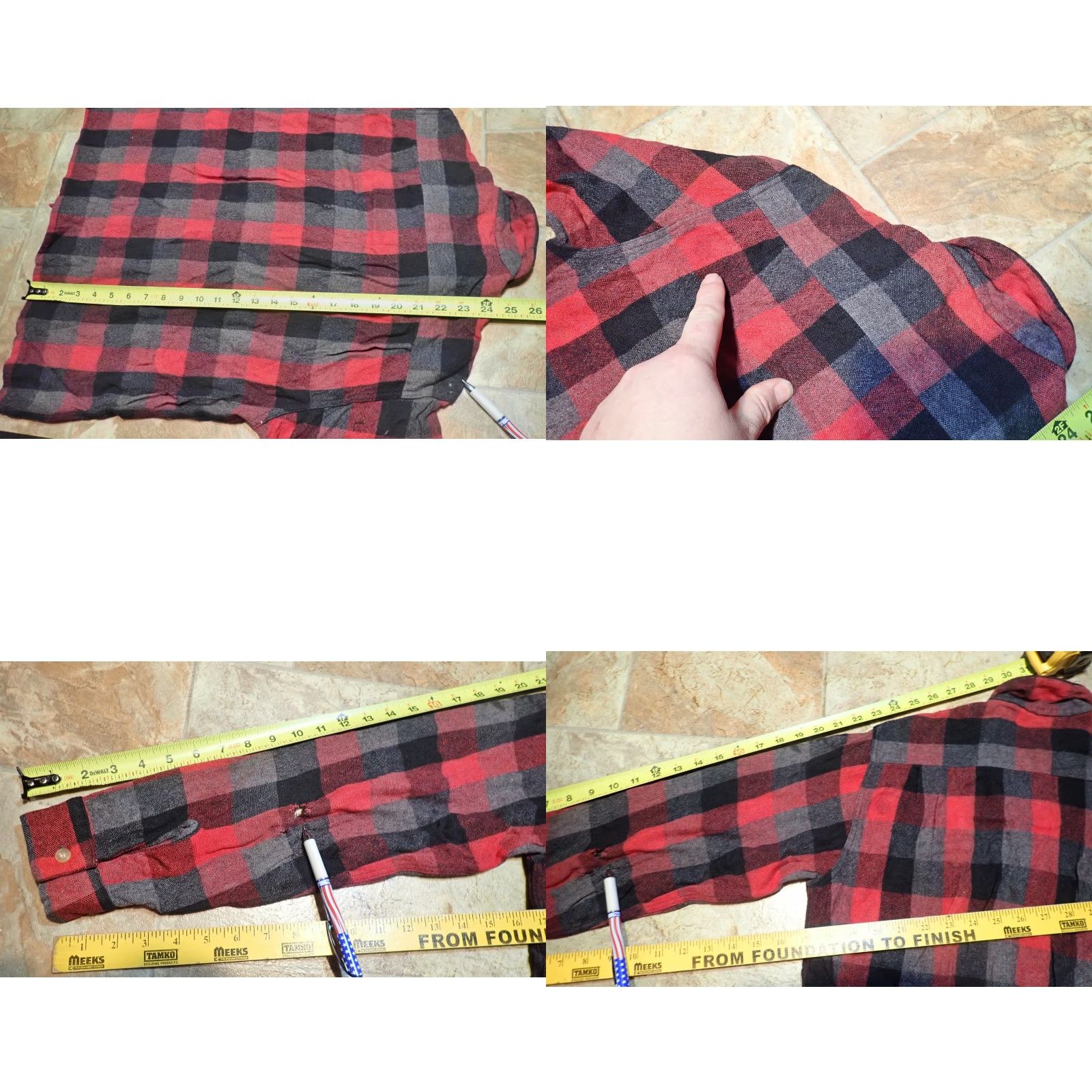 Vintage VINTAGE Maywoods Shirt M Men Wool Flannel Red Black Plaid 50s 60s Workwear Pockets Button-Up Wool or Wool blend Vintage 1950s 1960s Mens Size US M / EU 48-50 / 2 - 9 Thumbnail