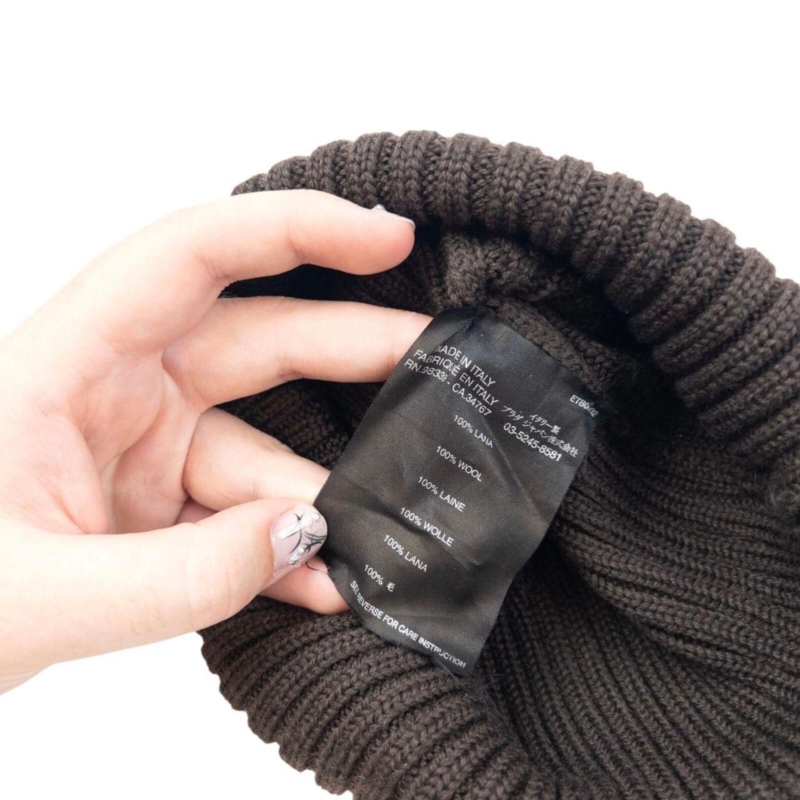 Prada Vintage 2000s Prada Sport Ribbed Knit Beanie Hat Size ONE SIZE - 6 Thumbnail