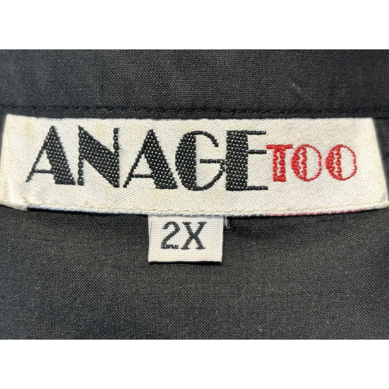 Vintage VINTAGE Anage Too Silk Jacket 2X Plus Black Beaded Lined Paisley Blazer 90s Womens Girls Mens? Size XXL / US 16-18 / IT 52-54 - 7 Thumbnail