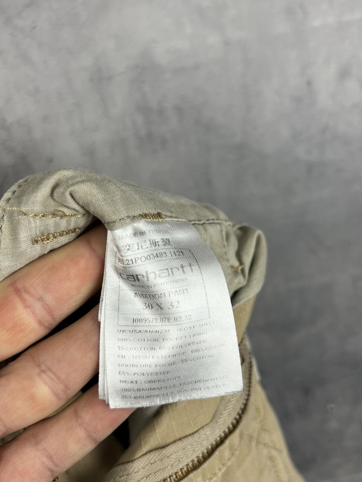 Carhartt vintage carhartt cargo pants beige size 30 X 32 Size US 30 / EU 46 - 10 Thumbnail