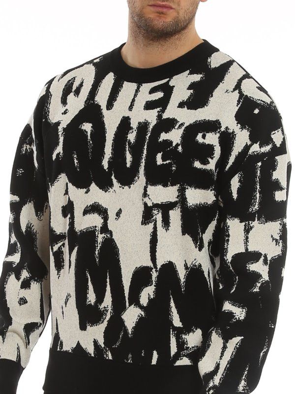 Alexander McQueen o1y1024 Sweater In Black Size US M / EU 48-50 / 2 - 5 Thumbnail