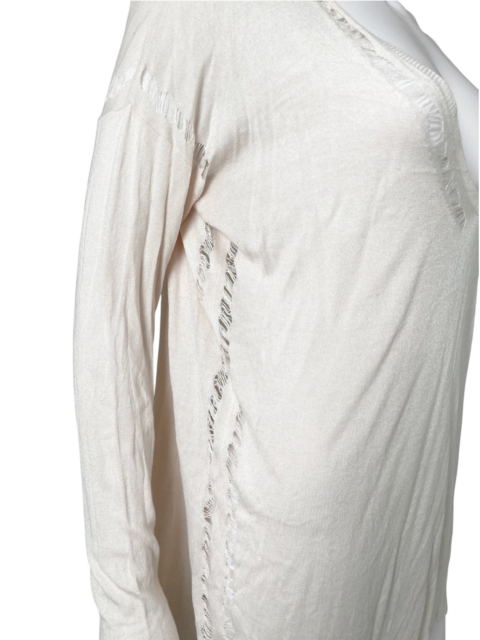 Ann Demeulemeester 2000's Cut-Out Distressed Oversize Pink Sweater Size M / US 6-8 / IT 42-44 - 5 Thumbnail
