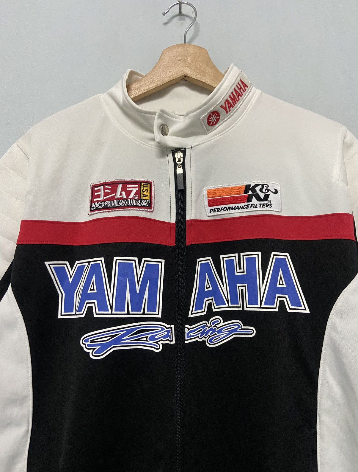 Vintage × Yamaha Vintage Yamaha Team Racing Motorcycle Grand Prix Zipper Tee Size US L / EU 52-54 / 3 - 3 Thumbnail
