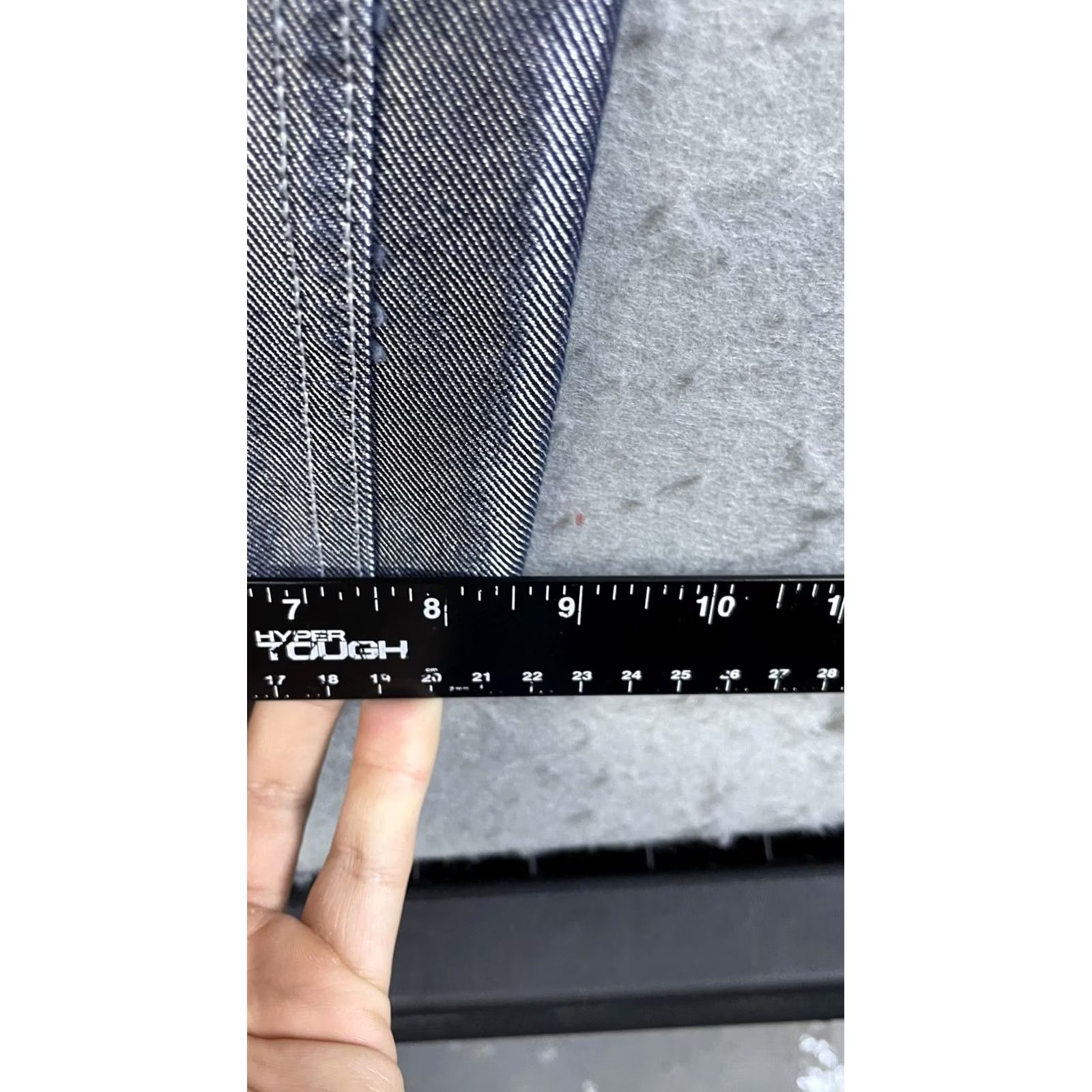 Vintage Zana Di Jeans Womens Silver Straight Leg High Rise Metallic Denim 18 36x29 Size 40" / US 18 - 5 Thumbnail
