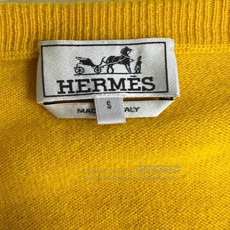 Hermes Hermes Yellow Long Sleeve Shirt Size US S / EU 44-46 / 1 - 3 Thumbnail