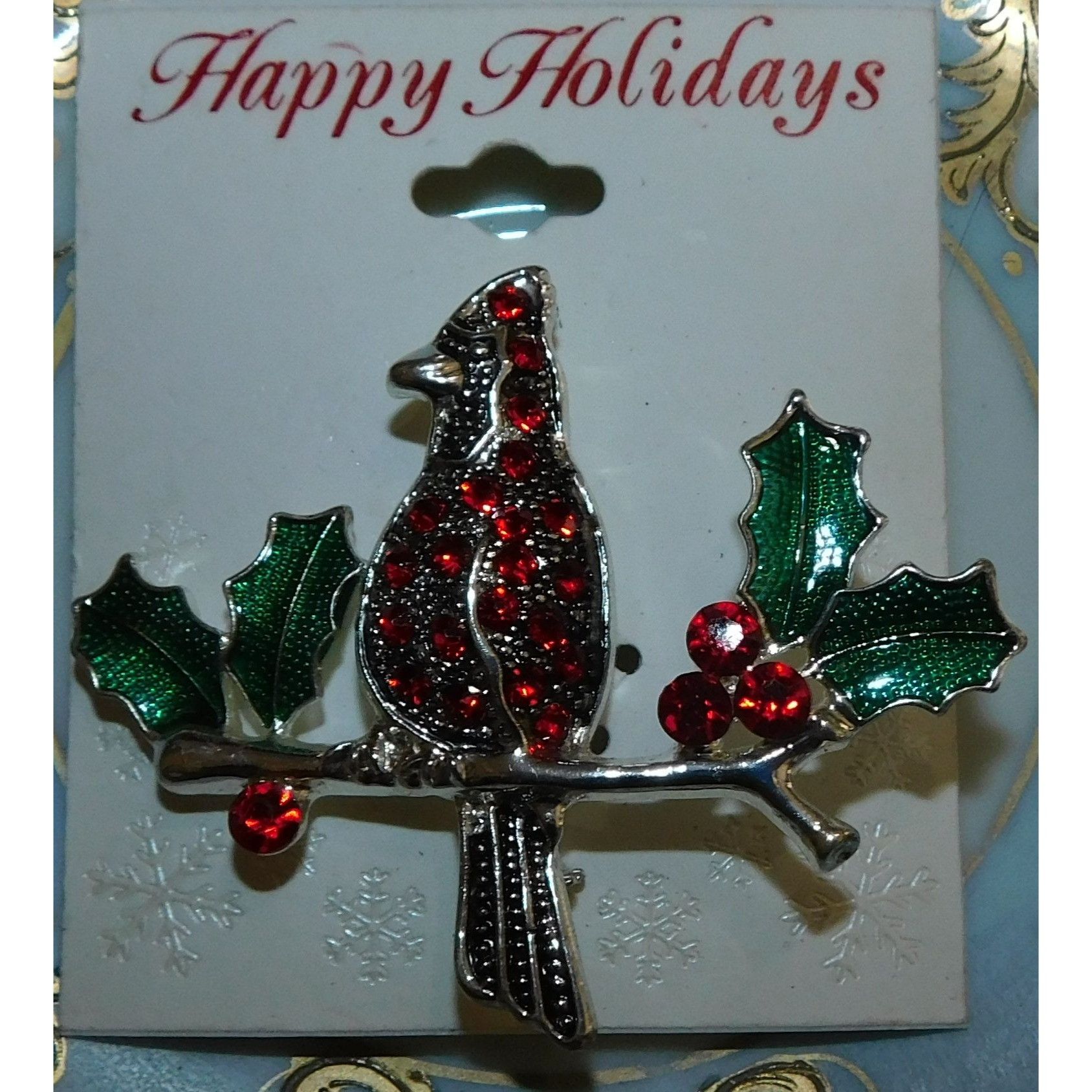 Other Table & Tower Red Cardinal Holiday Brooch Size ONE SIZE - 6 Thumbnail