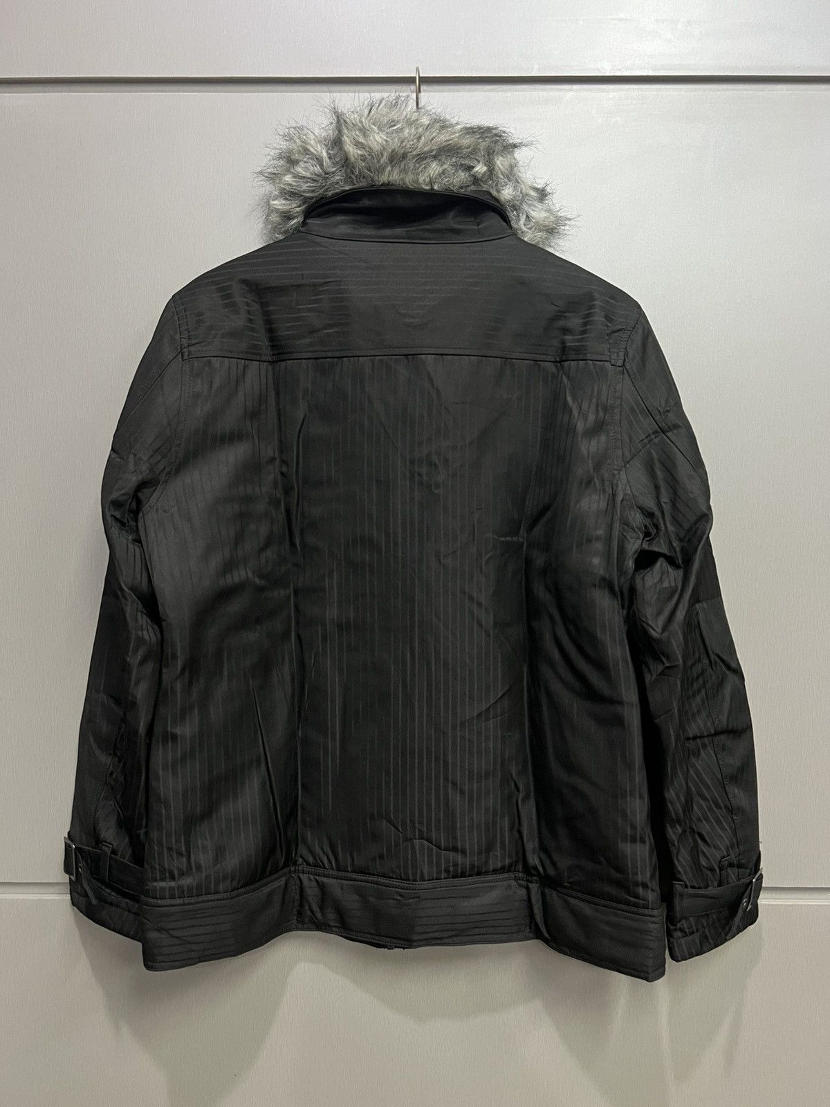 If Six Was Nine × Japanese Brand × Le Grande Bleu (L.G.B.) Crazy Splendid Satisfaction Bondage Fur Jacket Size US L / EU 52-54 / 3 - 4 Thumbnail