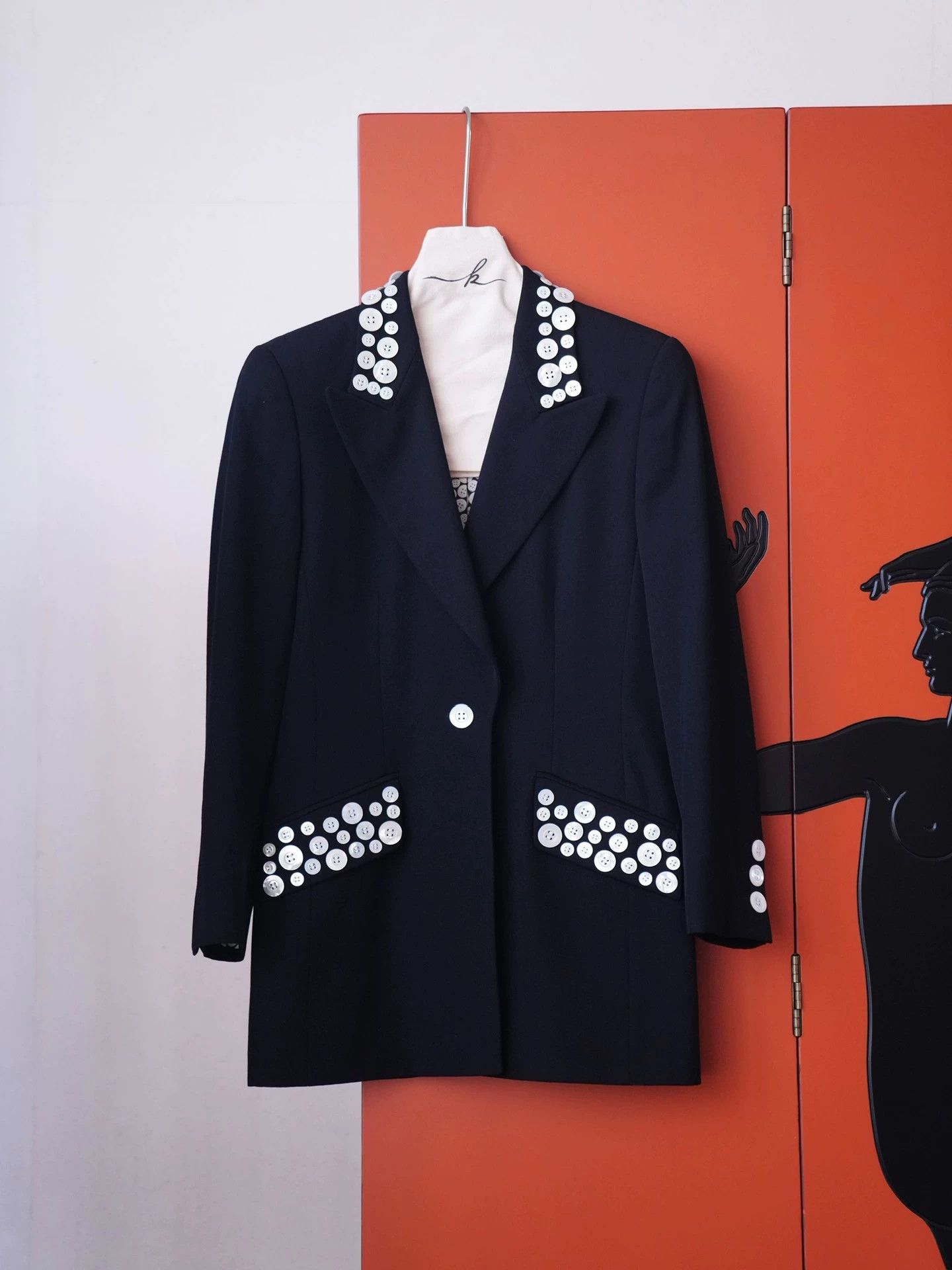 Escada Escada Vintage Wool Buttoned Notch Lapel Blazer Like New Size XS / US 0-2 / IT 36-38 - 2 Thumbnail