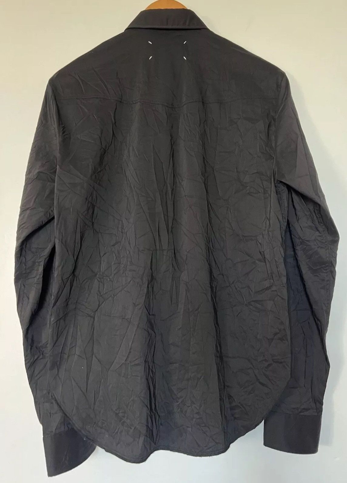 Maison Margiela Maison Margiela Wrinkle Effect Western Shirt Men’s S Black Size US S / EU 44-46 / 1 - 5 Thumbnail