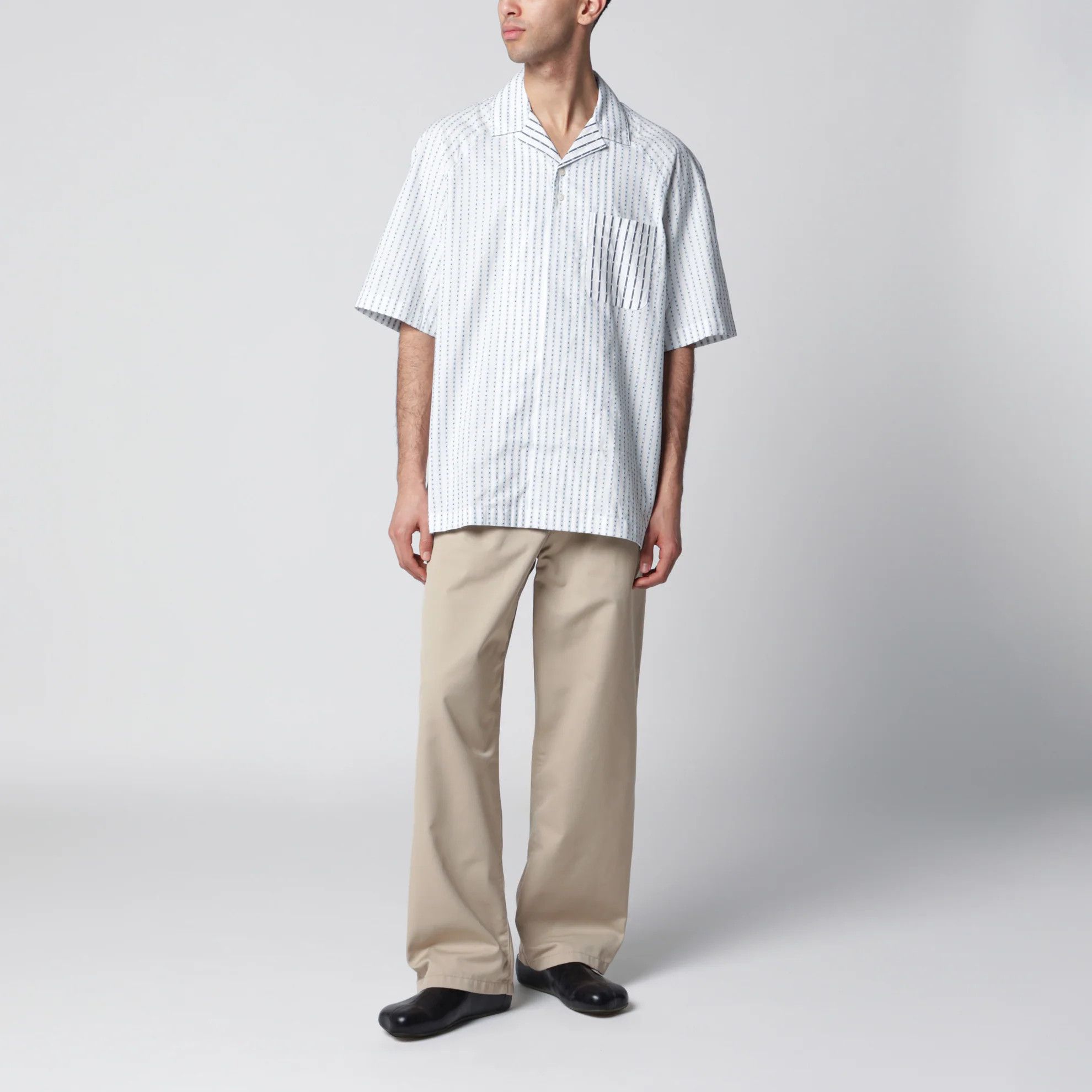 Jacquemus o1d2blof0526 Cotton Short Sleeve Button Shirt in Multicolor Size US M / EU 48-50 / 2 - 1 Thumbnail