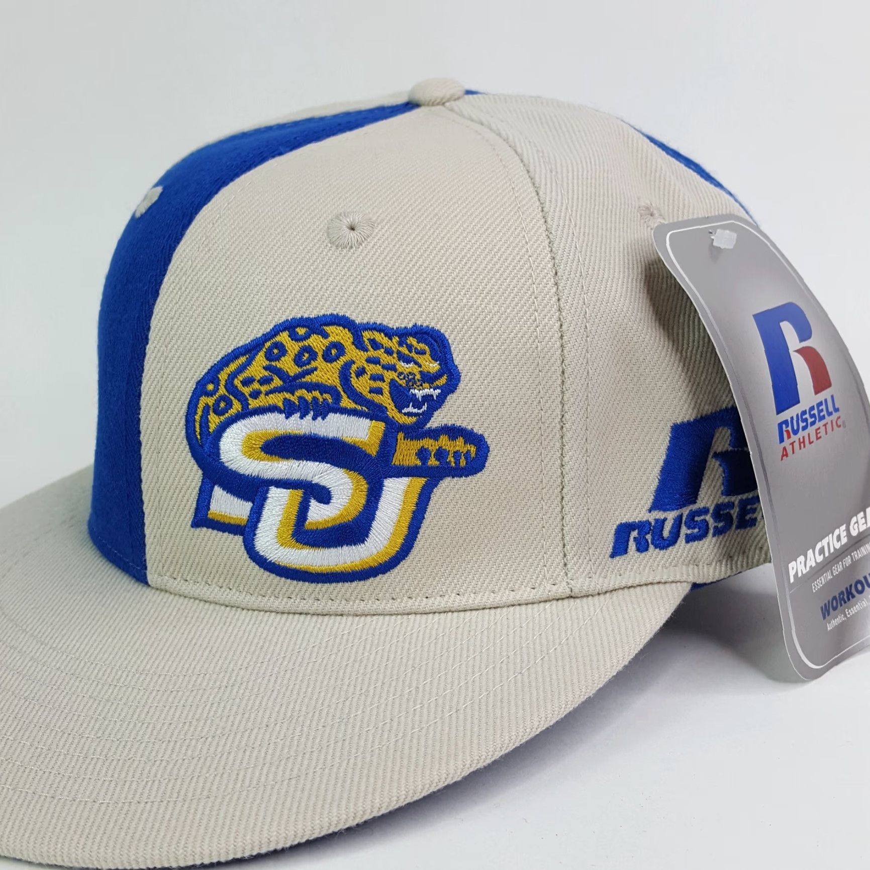 Russell Athletic VINTAGE Southern Jaguars SU Wool Fitted Size L/XL Hat Baseball Cap NCAA Football Size ONE SIZE - 3 Thumbnail