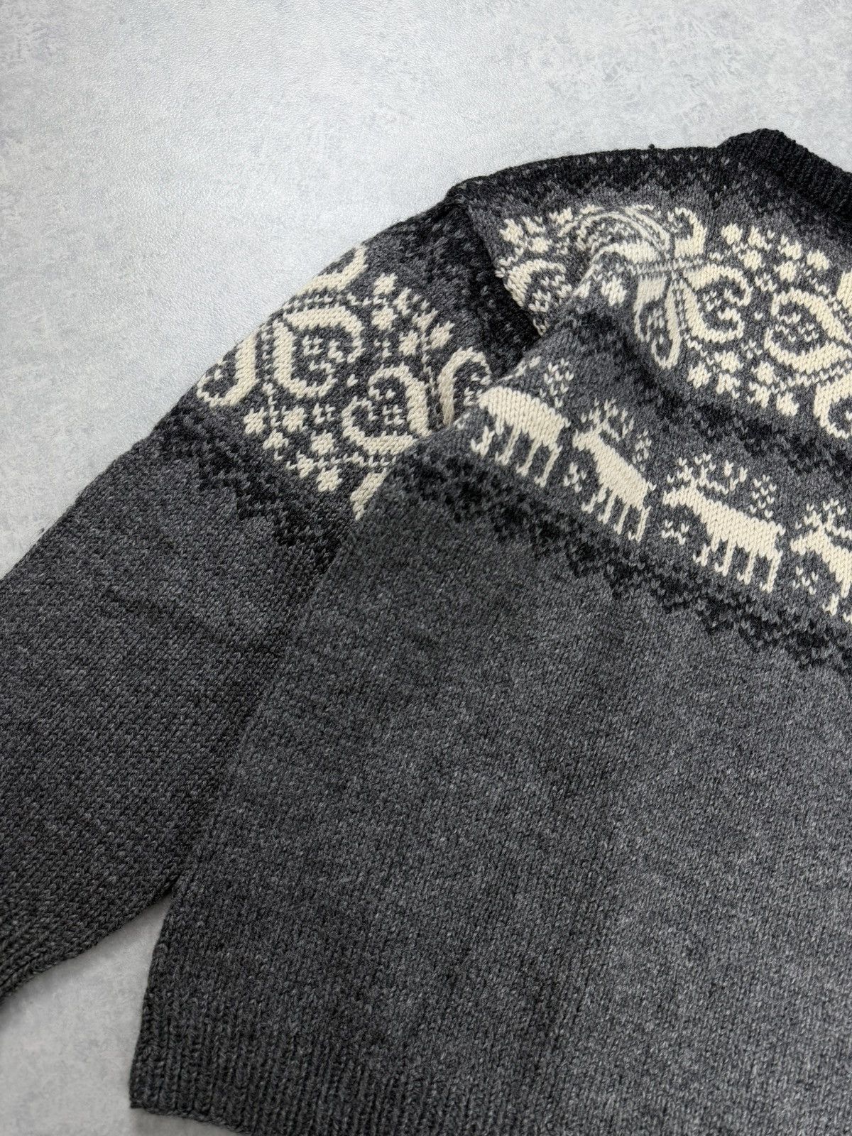 Vintage Vintage Saga Knit Norway Nordic Reindeer Wool Sweater Size US XL / EU 56 / 4 - 10 Thumbnail
