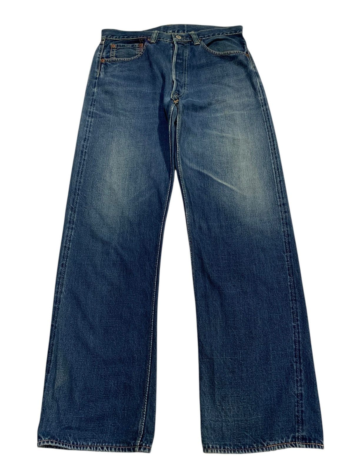 Warehouse VINTAGE WAREHOUSE SELVEDGE BUTTON FLY JAPANESE FADED DENIM Size US 31 - 3 Thumbnail