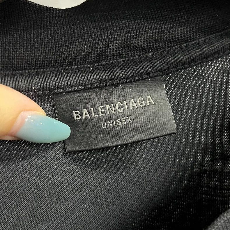 Balenciaga Balenciaga Black 24 Latest Letter Heart Pattern Printed Ro Size US XXS / EU 40 - 3 Thumbnail