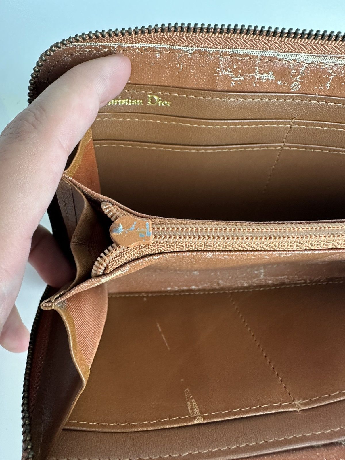 Christian Dior Vintage Zip Long Wallet