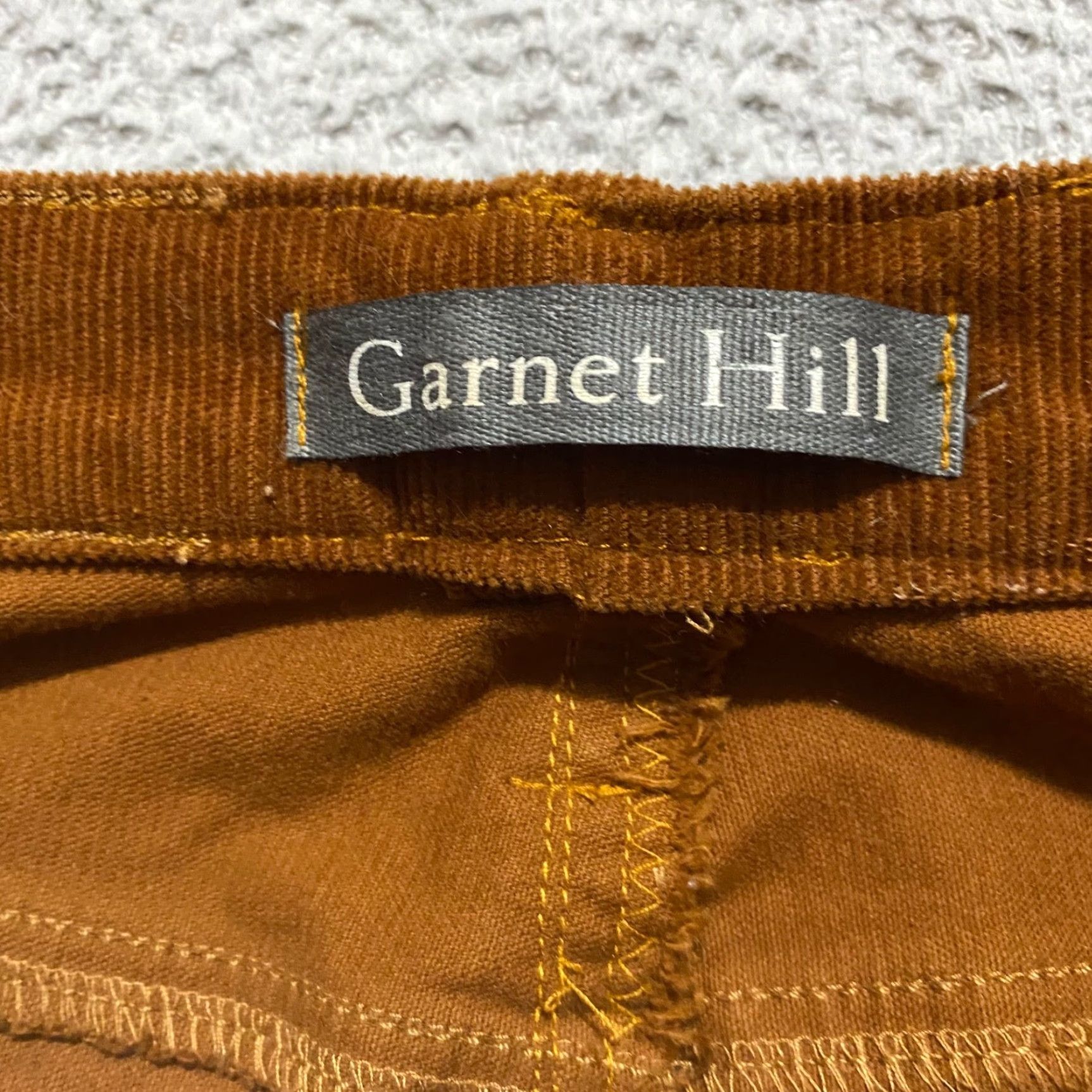 Vintage Garnet Hill Womens sz 2 Corduroy Jeans Brown Mid Rise Tapered Medium Wash Size 26" / US 2 / IT 38 - 3 Thumbnail