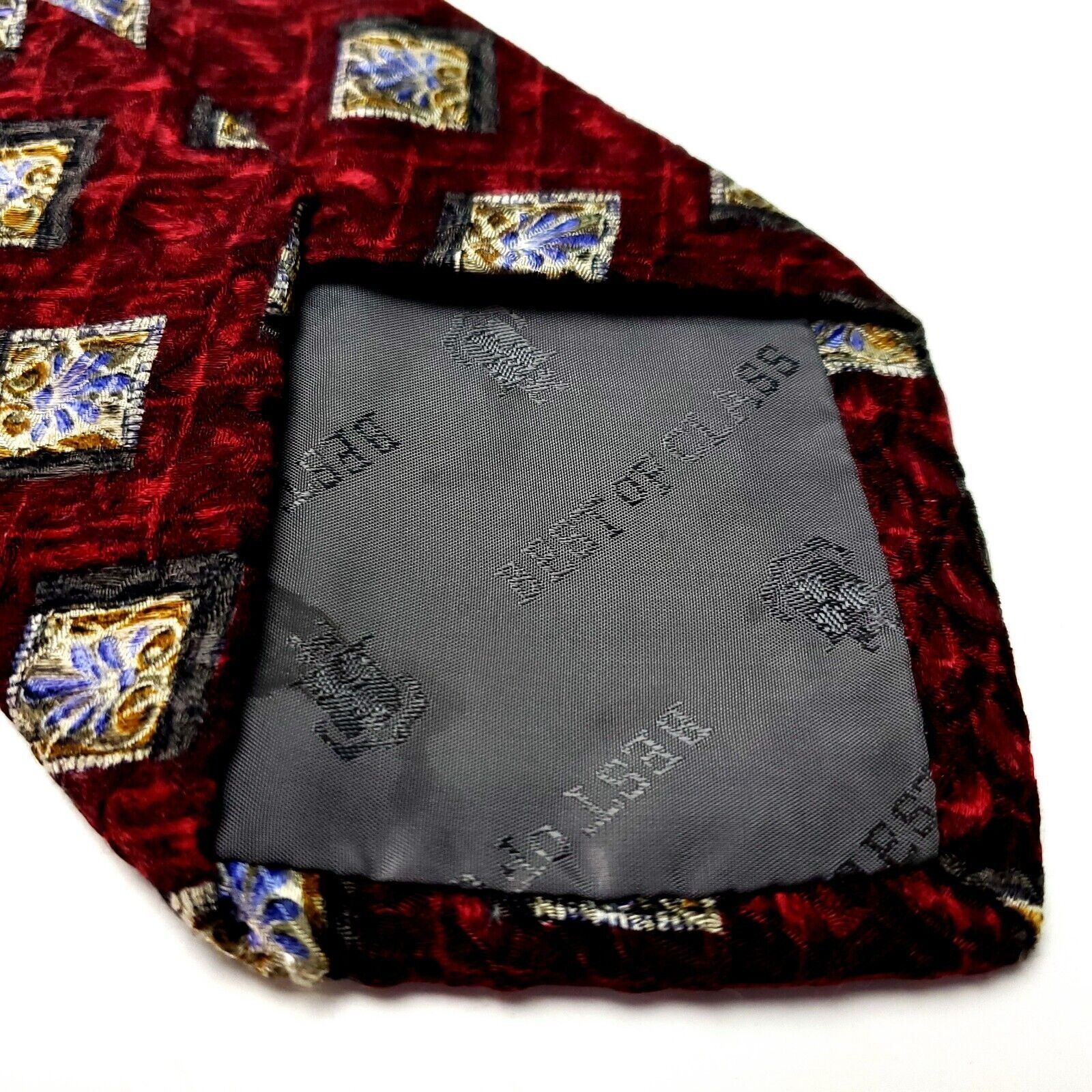 Robert Talbott Robert Talbott Larrimor's Silk Tie Print Red Geometric Hands Size ONE SIZE - 4 Thumbnail