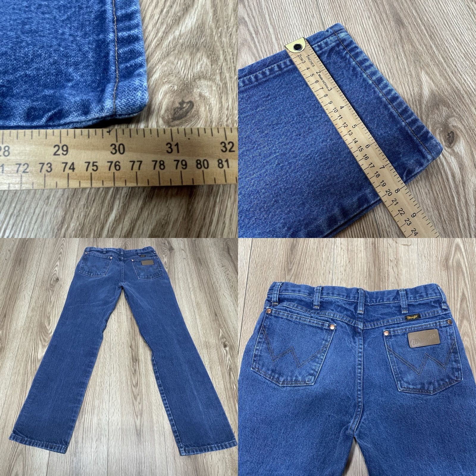 Wrangler WRANGLER Cowboy Cut Slim Jeans Mens 31x30.5 Blue Dark 936 Western Size US 31 - 8 Thumbnail