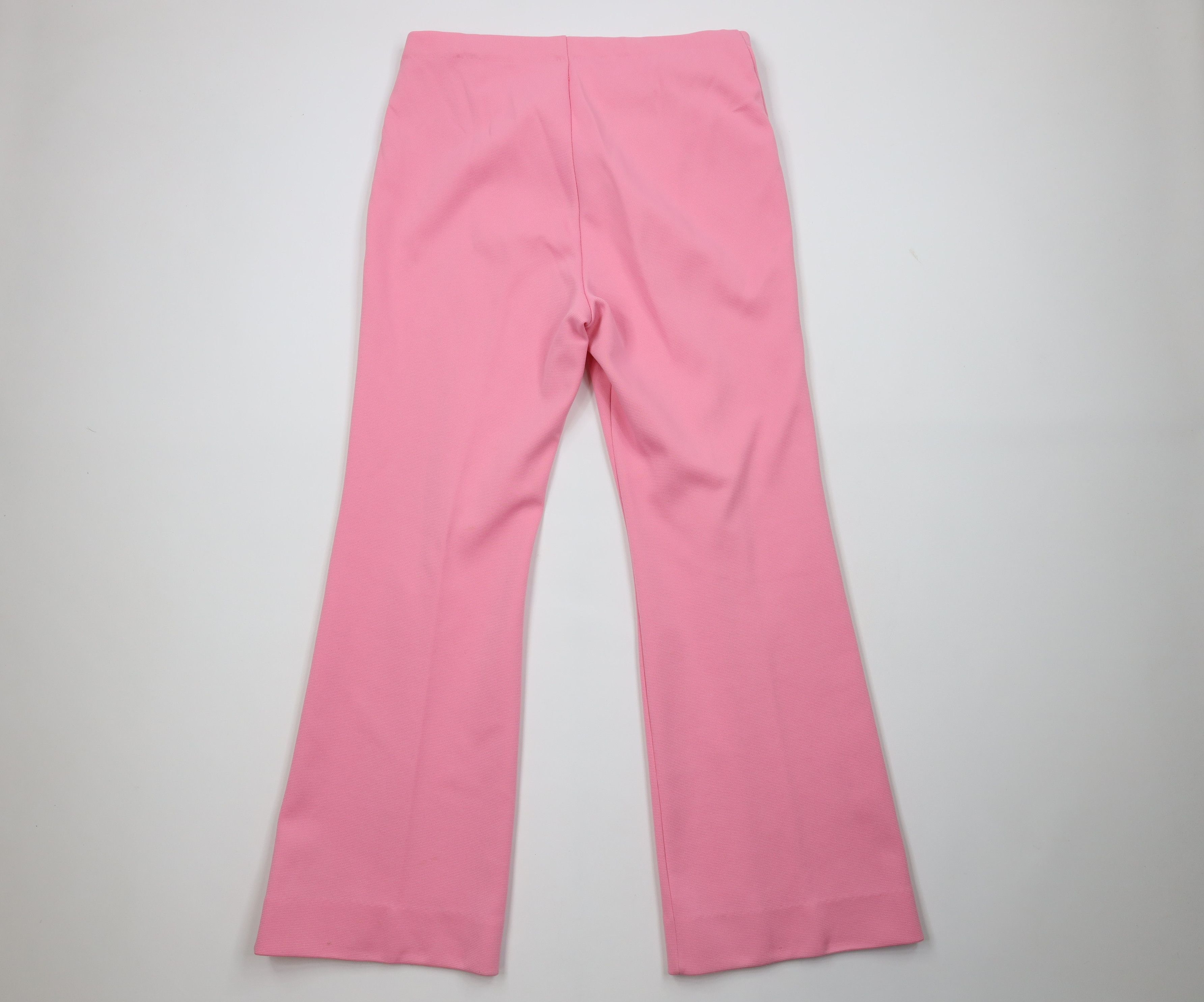 Vintage Vintage 70s Streetwear Wide Leg Bell Bottoms Pants Pink USA Size 38" / US 16 / IT 52 - 7 Thumbnail