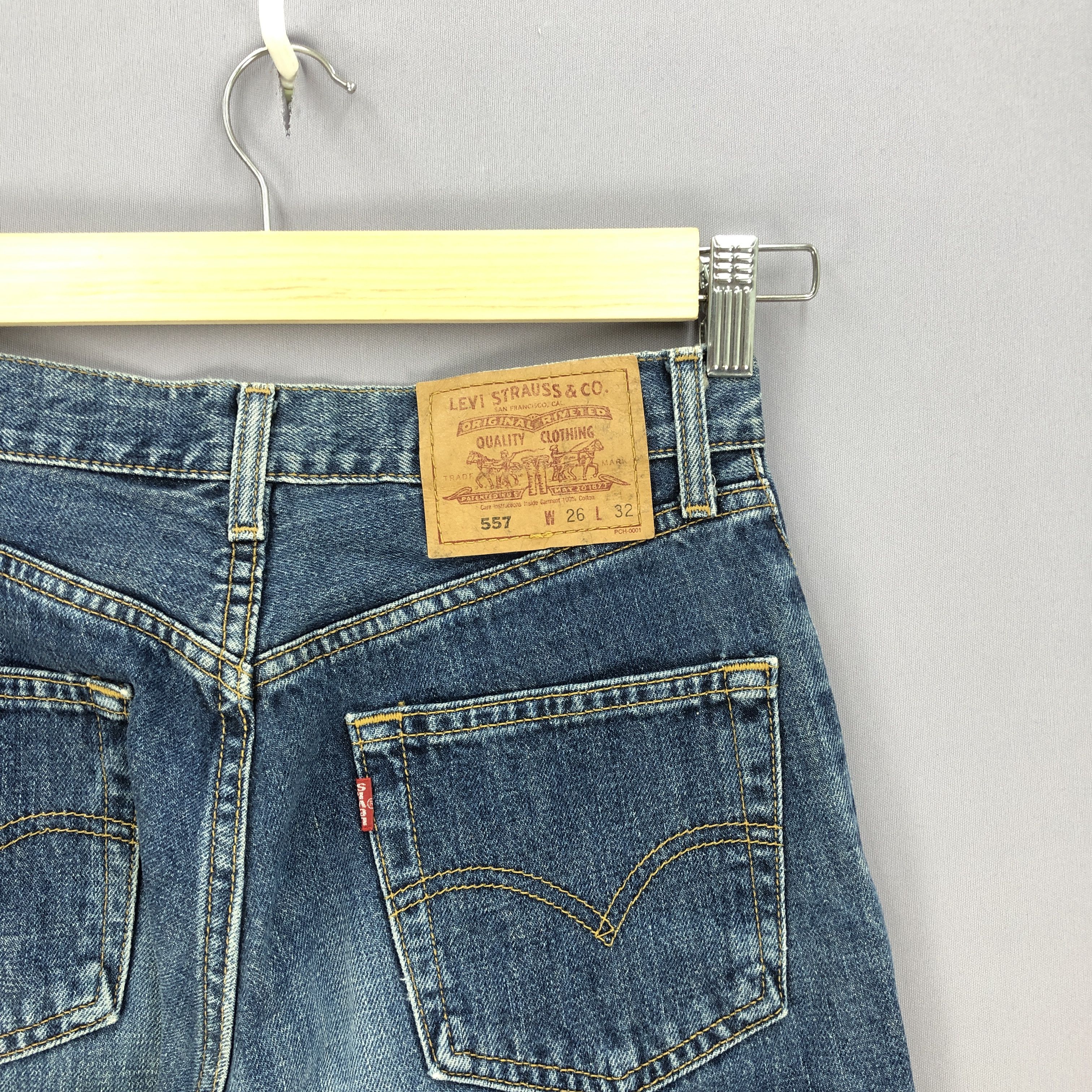 Levi's Vintage 90s Levis 557 Jeans Levi's Stone Wash Faded Denim Size 28" / US 6 / IT 42 - 5 Thumbnail