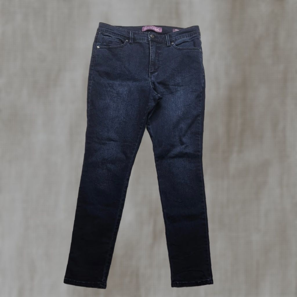 Merona VINTAGE Merona Women's Skinny Jeans Pants Adult Size 10 Blue Cotton Spandex Modern Denim Size 32" / US 10 / IT 46 - 1 Thumbnail