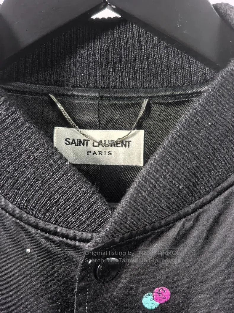 Saint Laurent Paris Saint Laurent SLP Planet Graffiti Bomber Jacket. Size US XL / EU 56 / 4 - 4 Thumbnail