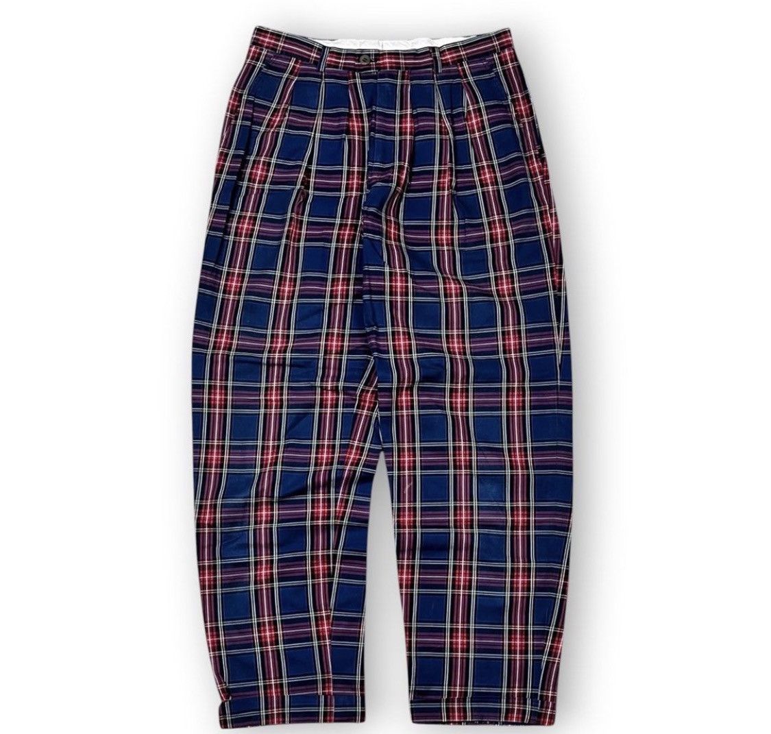 Kenzo Vtg Kenzo tartan trousers pants Size US 29 - 1 Thumbnail