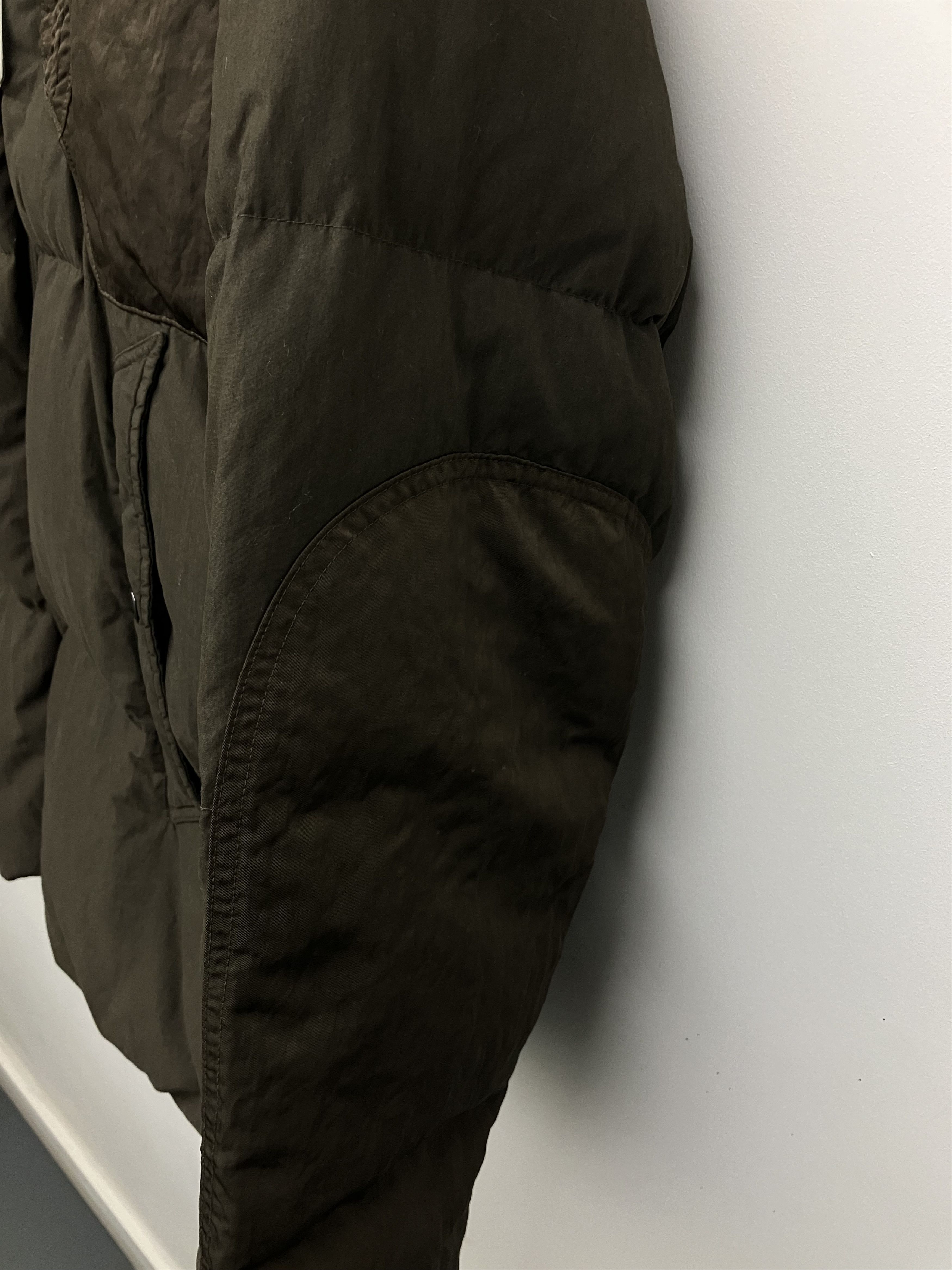 C.P. Company C.P. Company '50 Fili' Down Bomber Jacket - Khaki Size US L / EU 52-54 / 3 - 3 Thumbnail