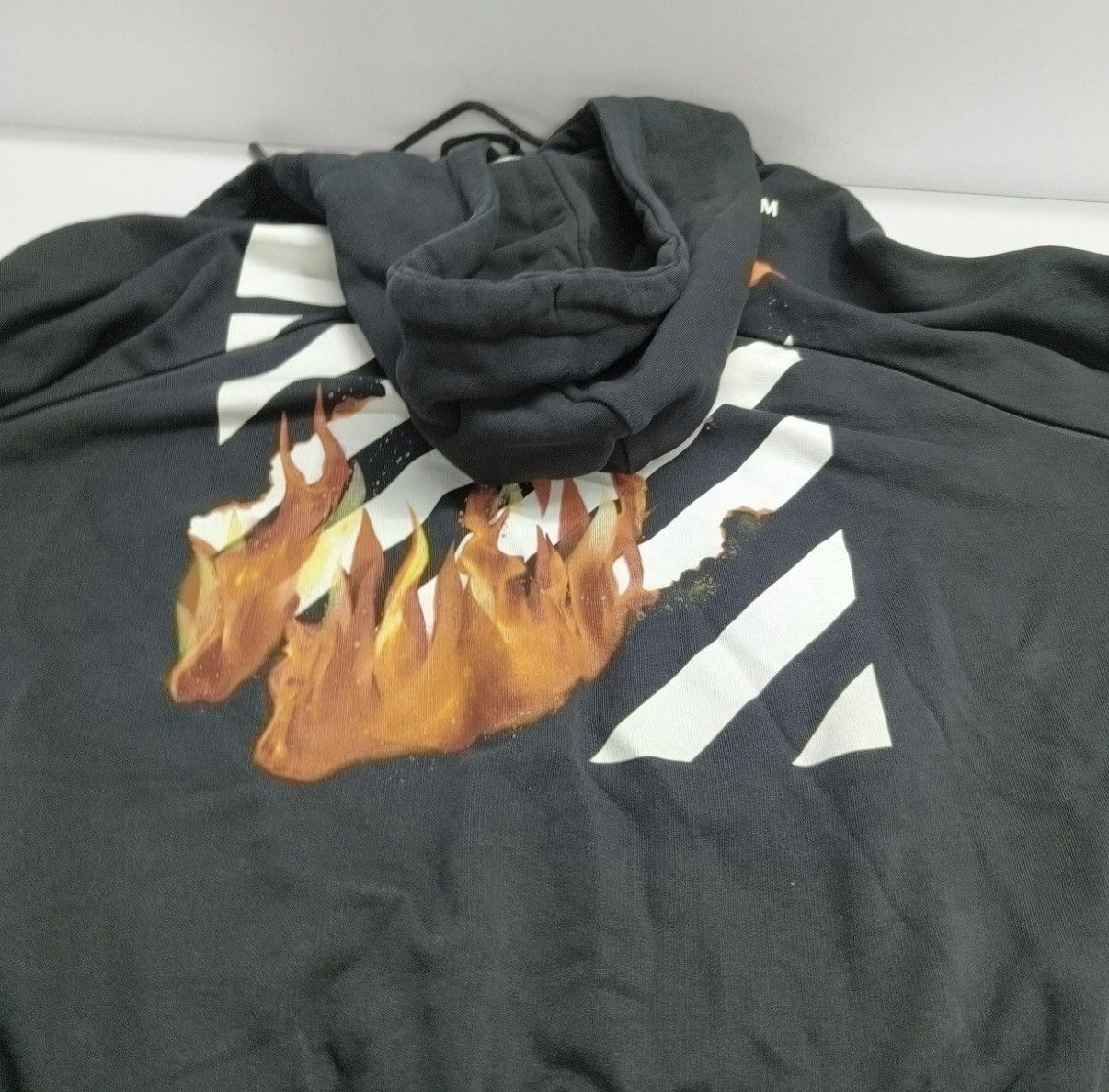 Off-White Off-White Diag Fire Back Zip Sweatshirt Size US XL / EU 56 / 4 - 5 Thumbnail