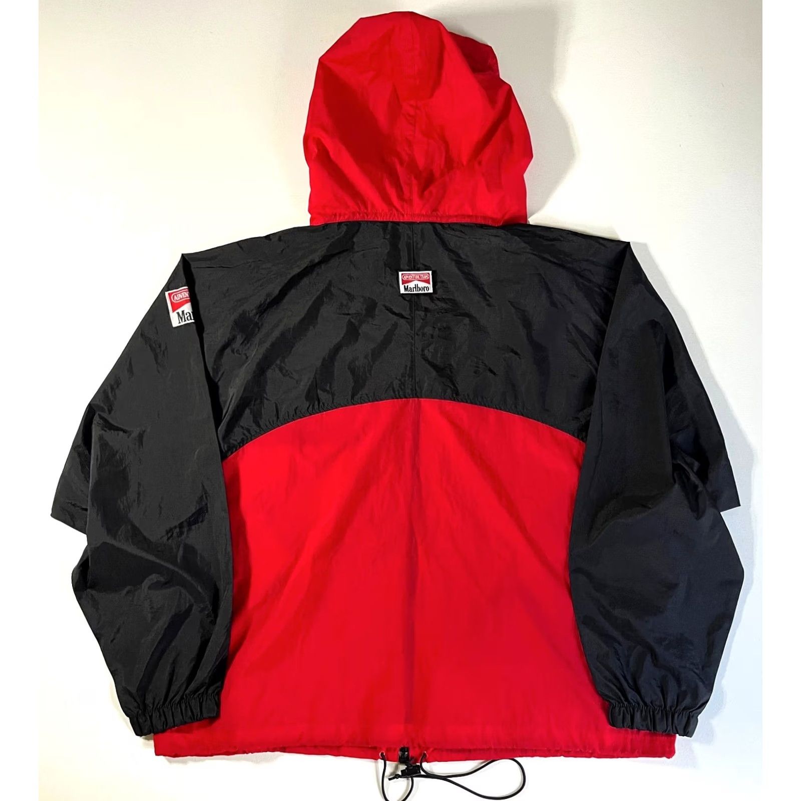 Marlboro VINTAGE Marlboro Adventure Team Jacket Windbreaker Hooded XL Men Red Black 90s Full Zip Size US XL / EU 56 / 4 - 6 Thumbnail