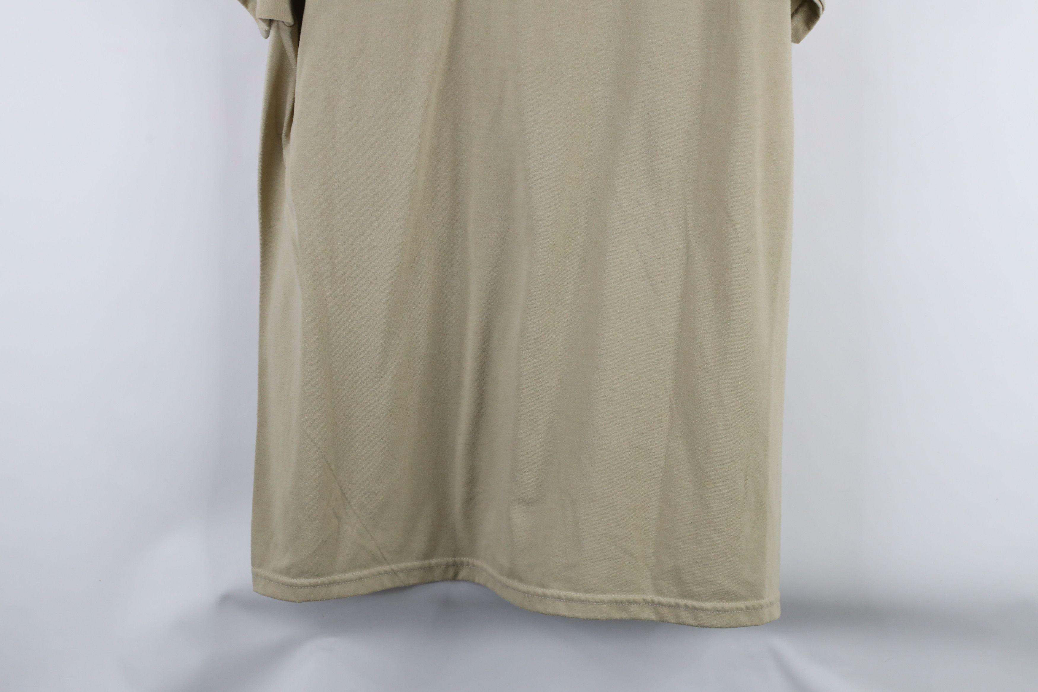 Vintage Vintage 90s Streetwear Blank Short Sleeve T-Shirt Beige USA Size US L / EU 52-54 / 3 - 8 Thumbnail