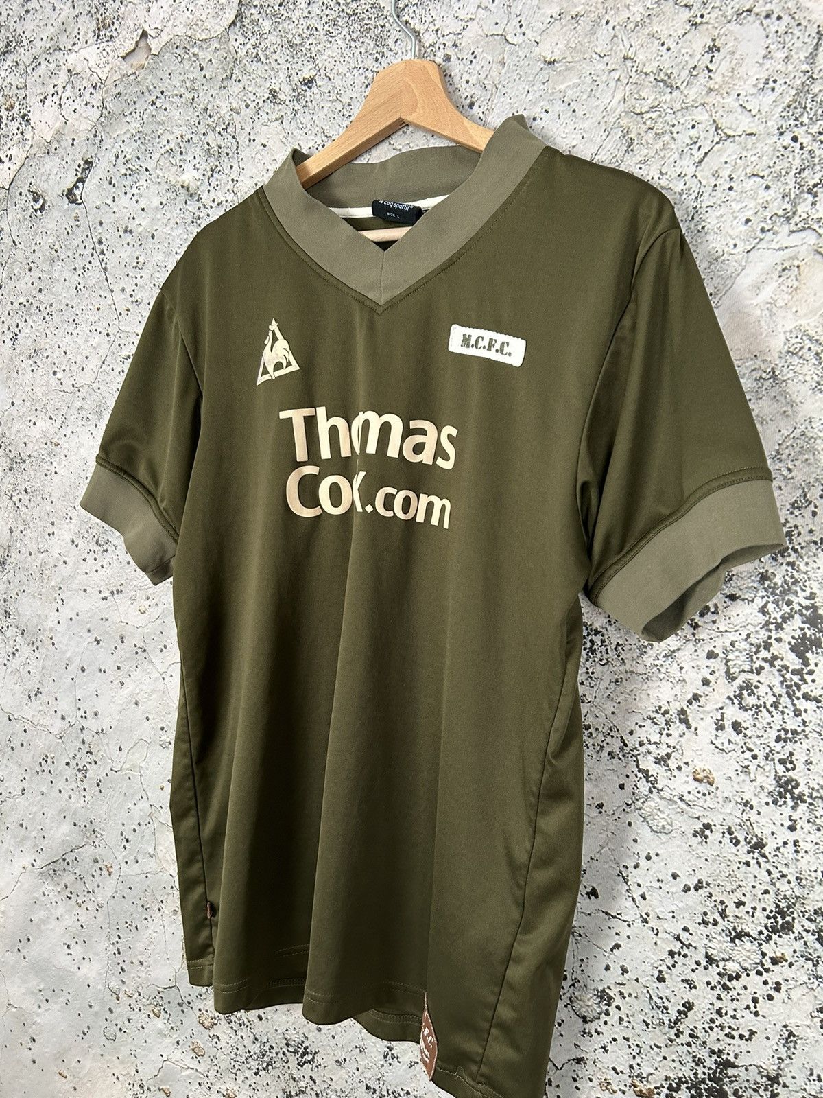 Le Coq Sportif Vintage Manchester City Rare Soccer Jersey Football Hype Size US L / EU 52-54 / 3 - 2 Thumbnail