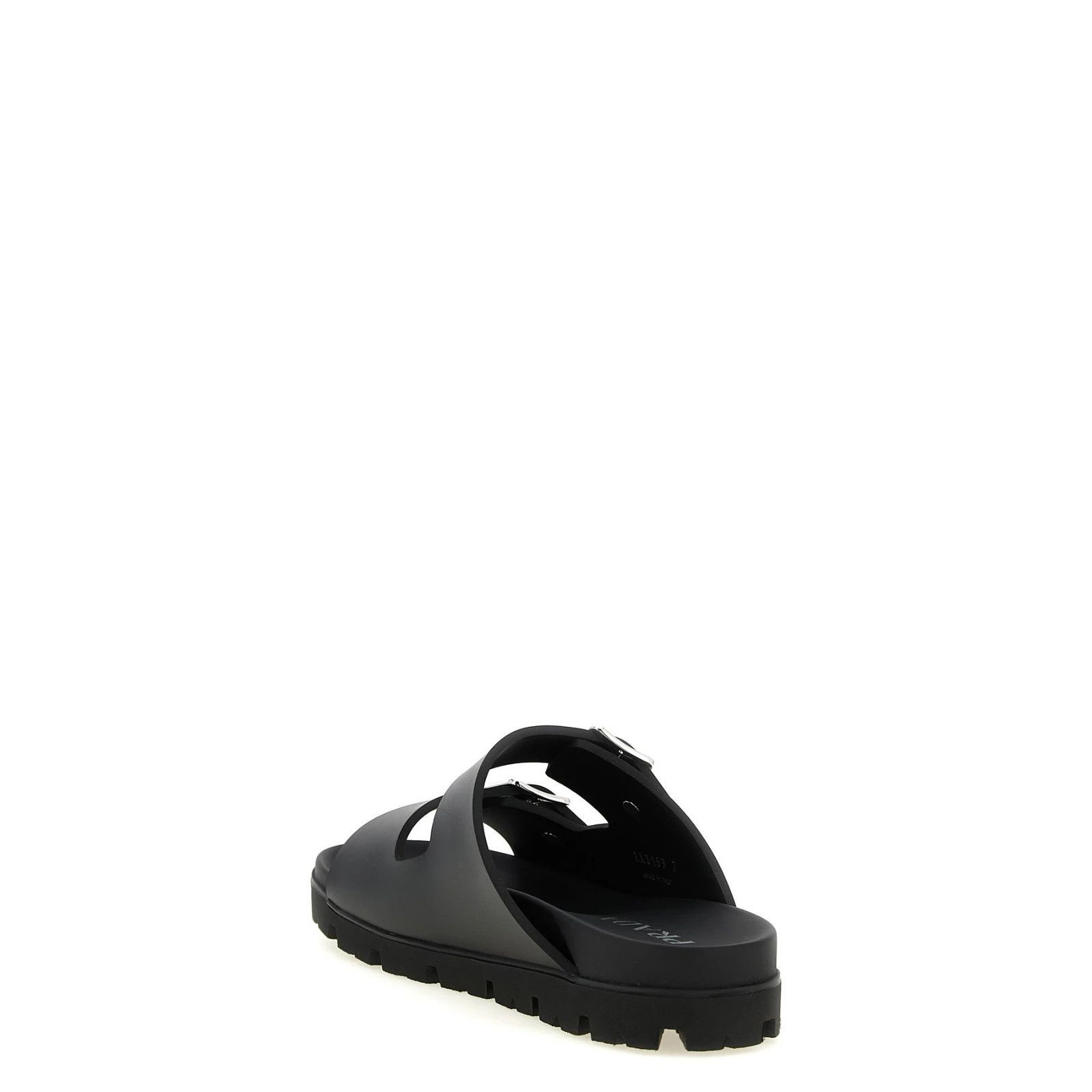 Prada PRADA Black Rubber Slides New & Authentic (Men's size:7;) Size US 7 / EU 40 - 3 Thumbnail