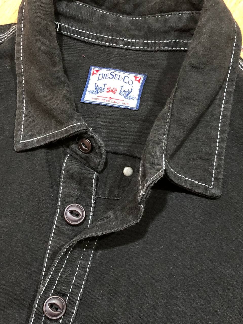 Diesel Polo Black Y2K Streetwear Diesel T-Shirt Size US XL / EU 56 / 4 - 10 Thumbnail