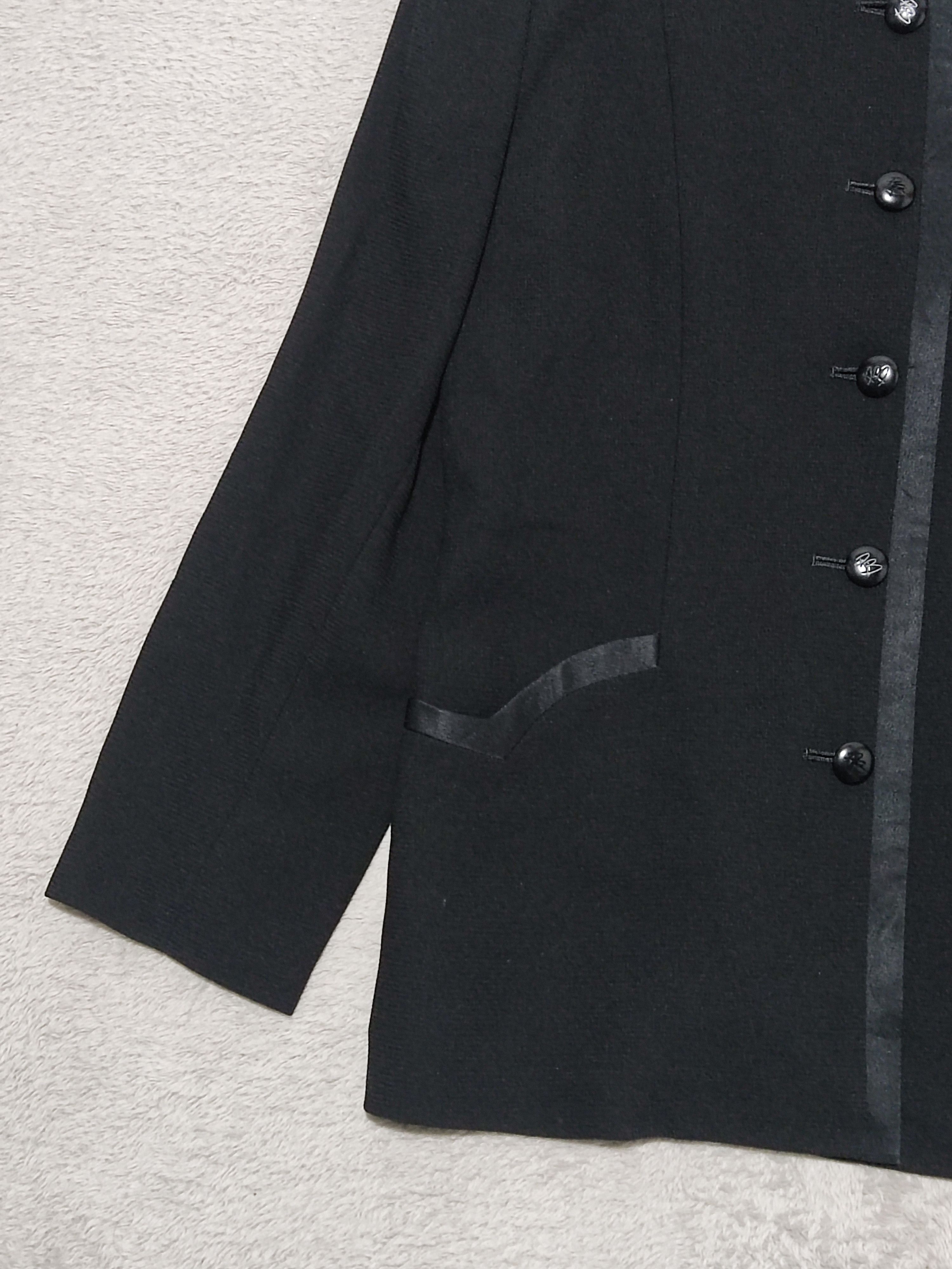 Pierre Balmain VTG PIERRE BALMAIN Formalité Collarless Satin Trim Jacket Size S / US 4 / IT 40 - 6 Thumbnail