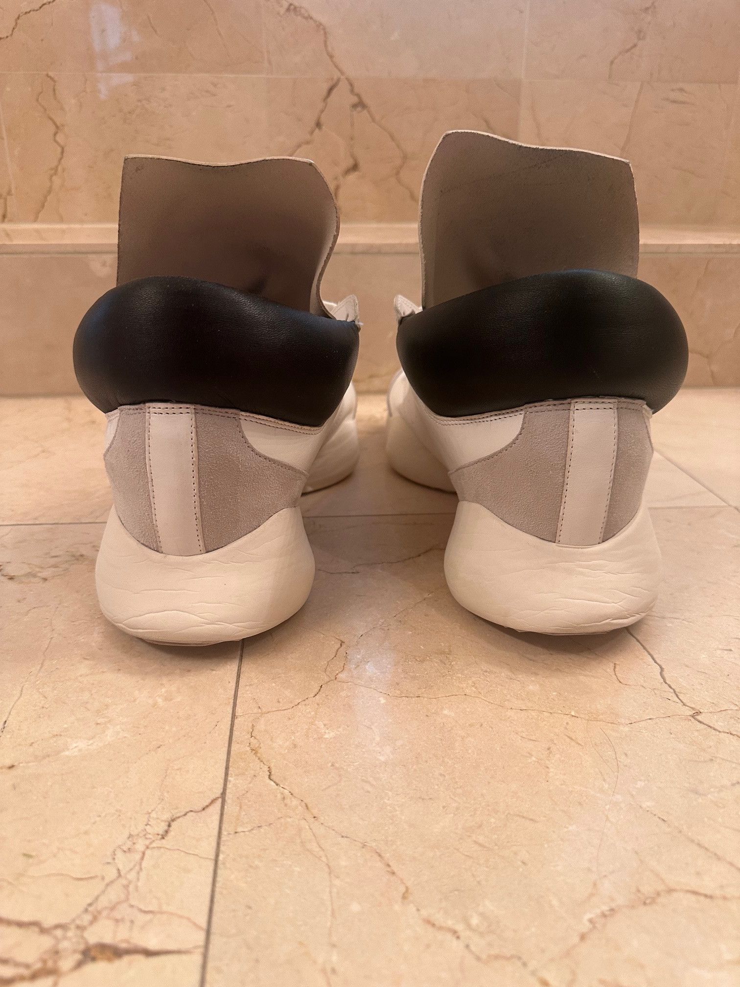 Rick Owens Rick Owens runners white bone size 12 Size US 12 / EU 45 - 9 Thumbnail