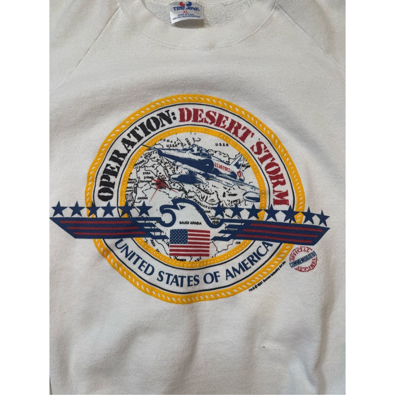 Vintage Size XL - Vintage 1991 USA Operation DESERT STORM Sweatshirt Size US XL / EU 56 / 4 - 4 Thumbnail
