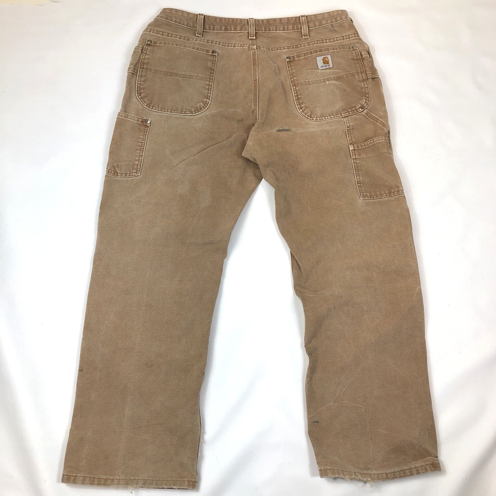 Carhartt Carhartt Womens Double Knee Canvas Pant Brown Tag 18 x 32 Size 37" - 6 Thumbnail