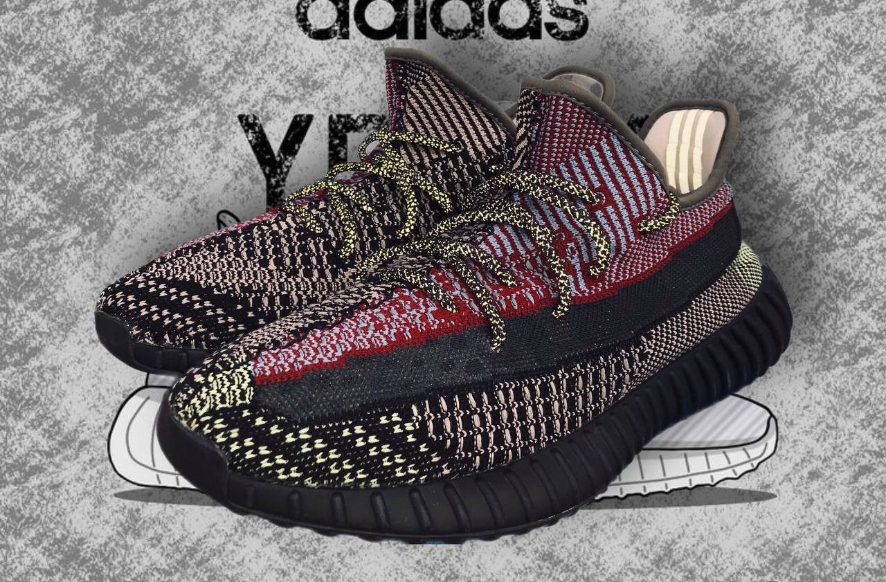 Adidas Adidas Yeezy Boost 350 V2 Yecheil Non-Reflective FW5190 Size US 10.5 / EU 43-44 - 2 Thumbnail