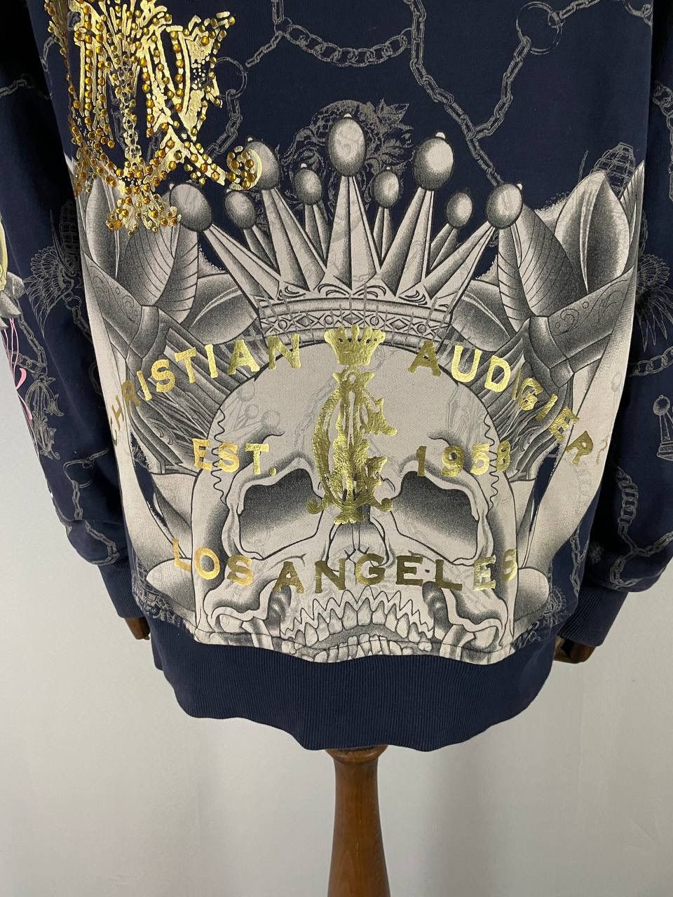 Christian Audigier Christian Audigier Hoodie Zip Navy Rare Size US L / EU 52-54 / 3 - 8 Thumbnail