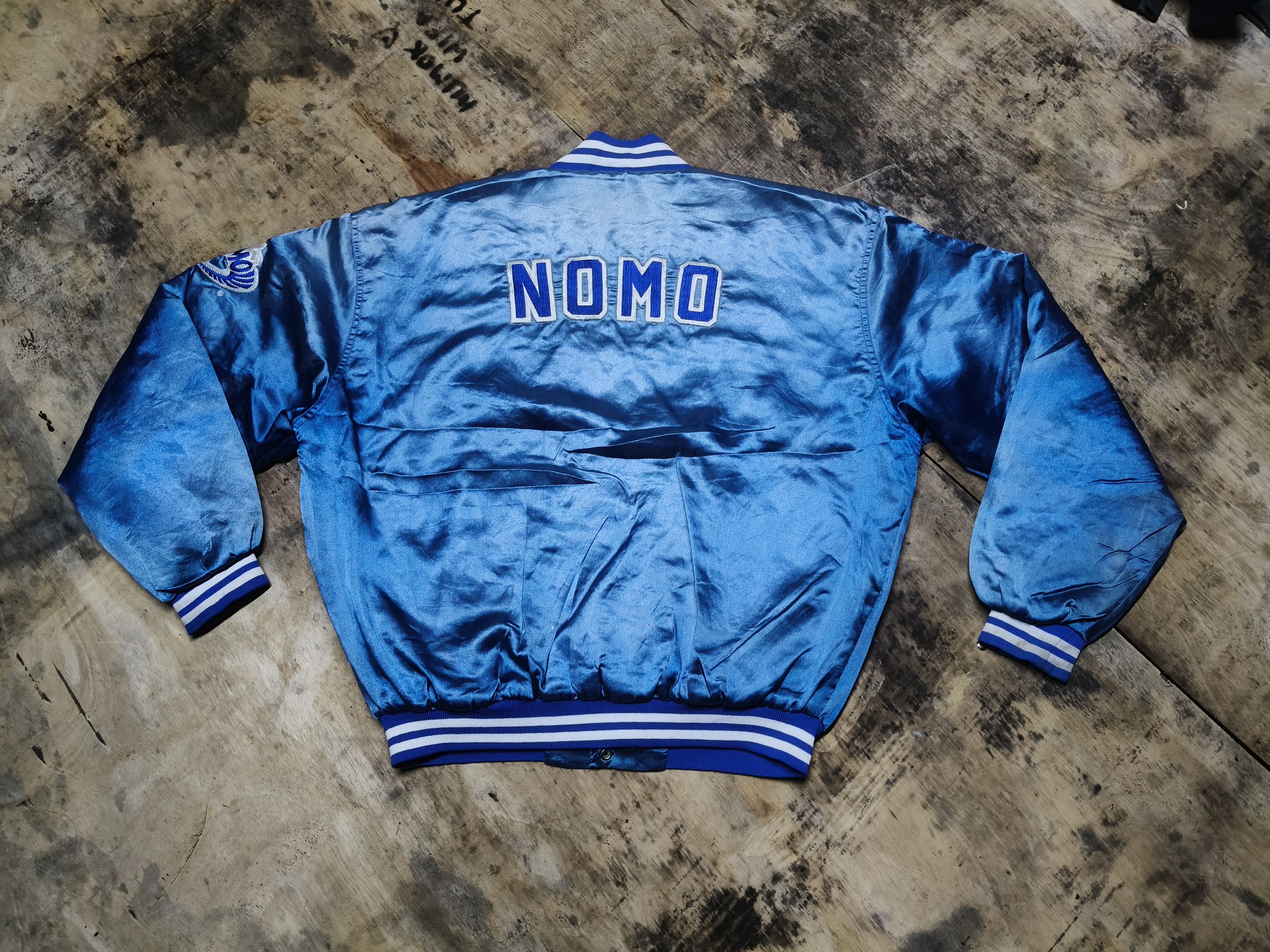 Japanese Brand Vintage NOMO Varsity Jacket by Toyota (1995) Size US XL / EU 56 / 4 - 4 Thumbnail