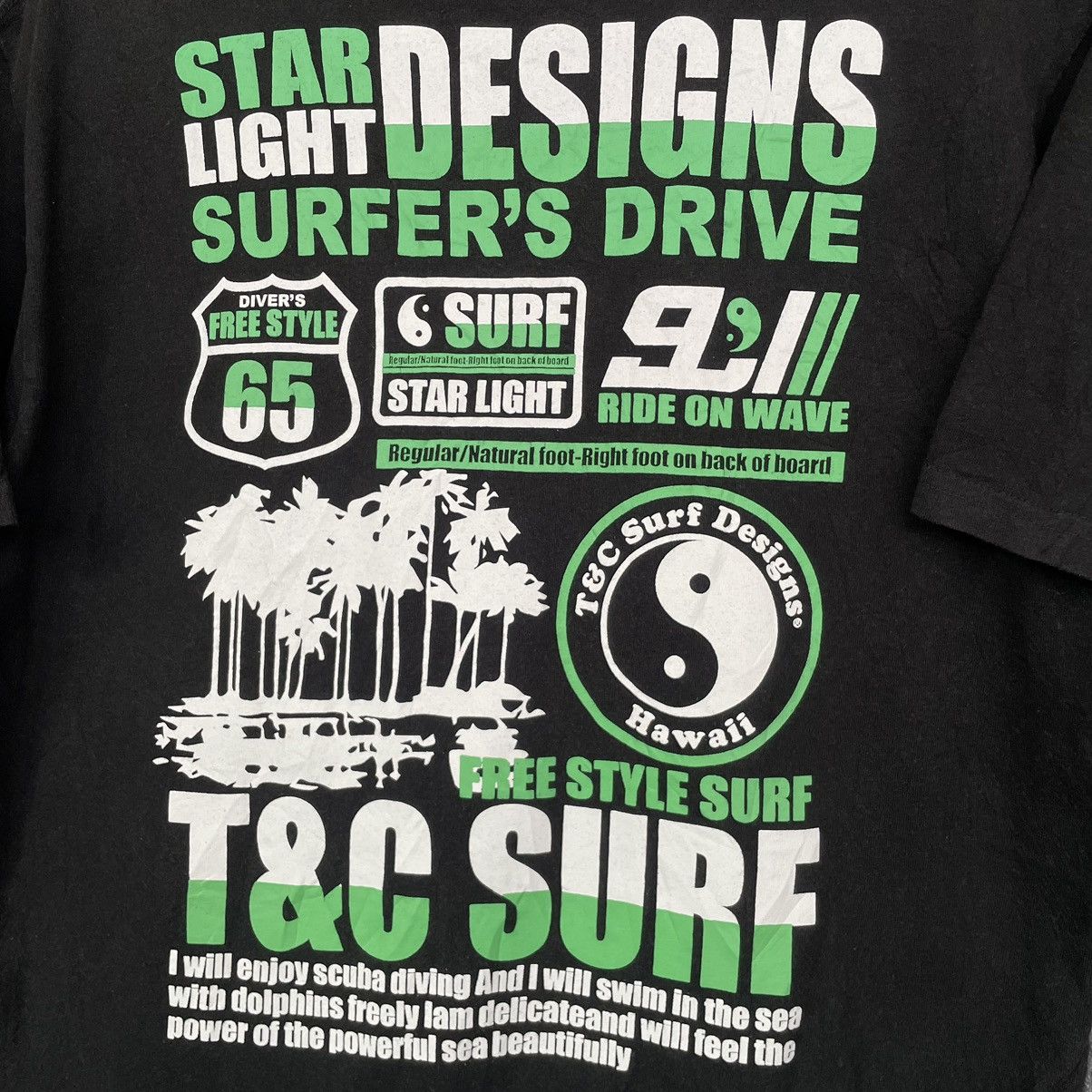 Vintage Vintage Y2K T&C Surf Ying Yang T Shirt Size US L / EU 52-54 / 3 - 2 Thumbnail