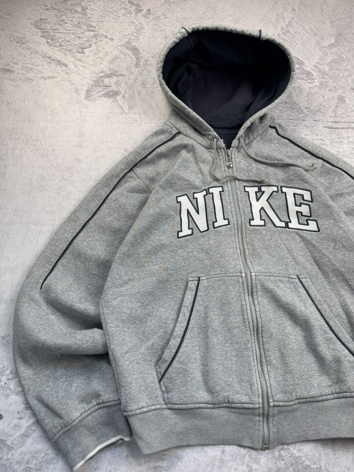 Nike × Vintage NIKE VINTAGE CENTER LOGO OVERSIZE BOXY ZIP HOODIE Size US S / EU 44-46 / 1 - 2 Thumbnail