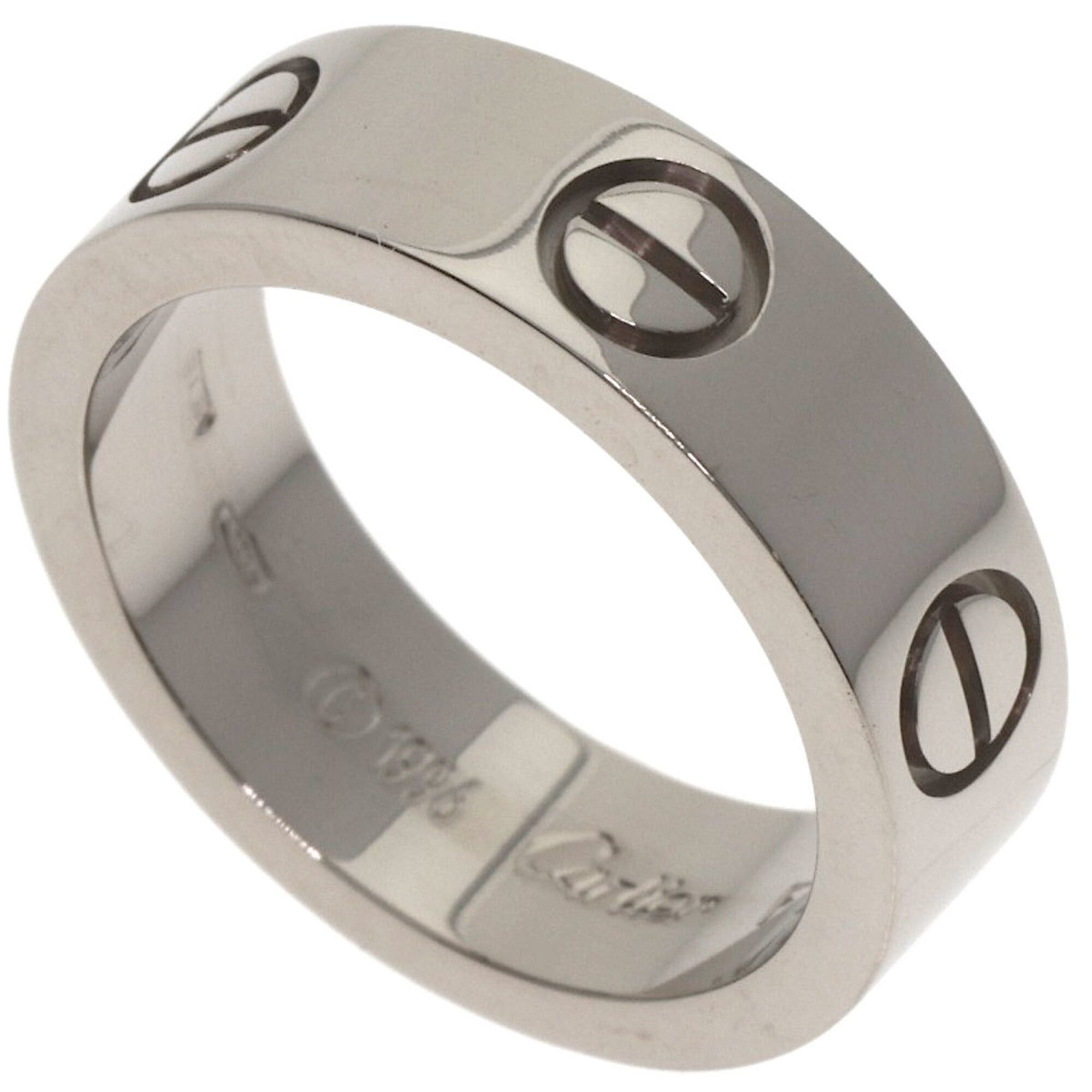 Cartier Cartier Love Ring #49, 18K White Gold, Women's Ring, CARTIER Size ONE SIZE - 1 Thumbnail