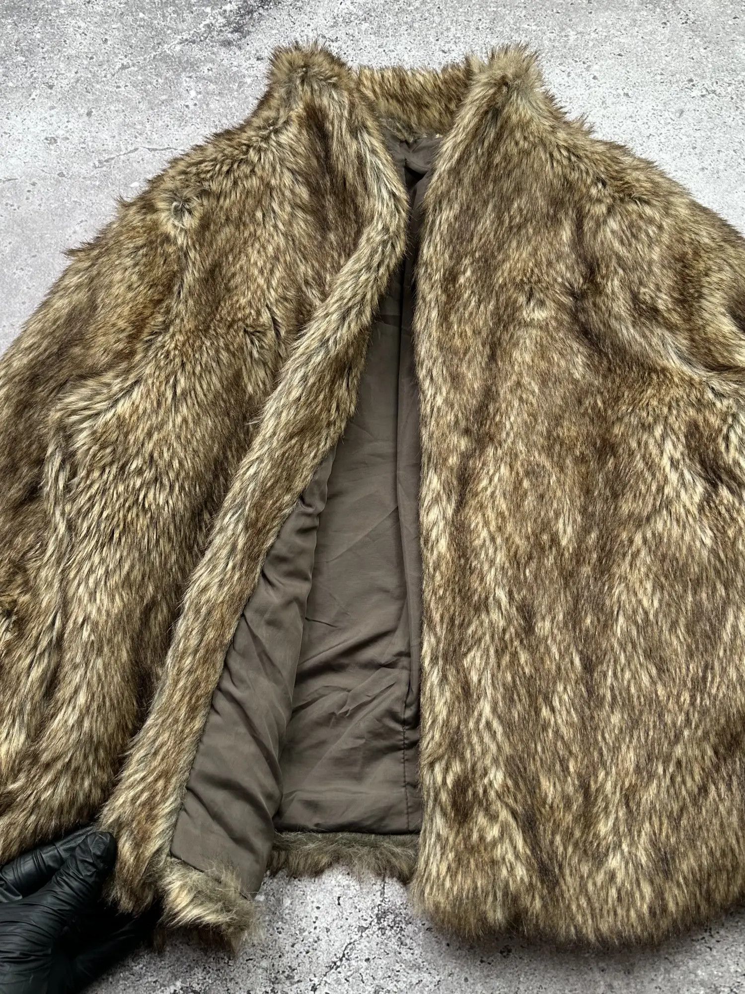 Vintage Vintage Cropped Faux Fur Jacket C7(V106)E8 Size S / US 4 / IT 40 - 4 Thumbnail