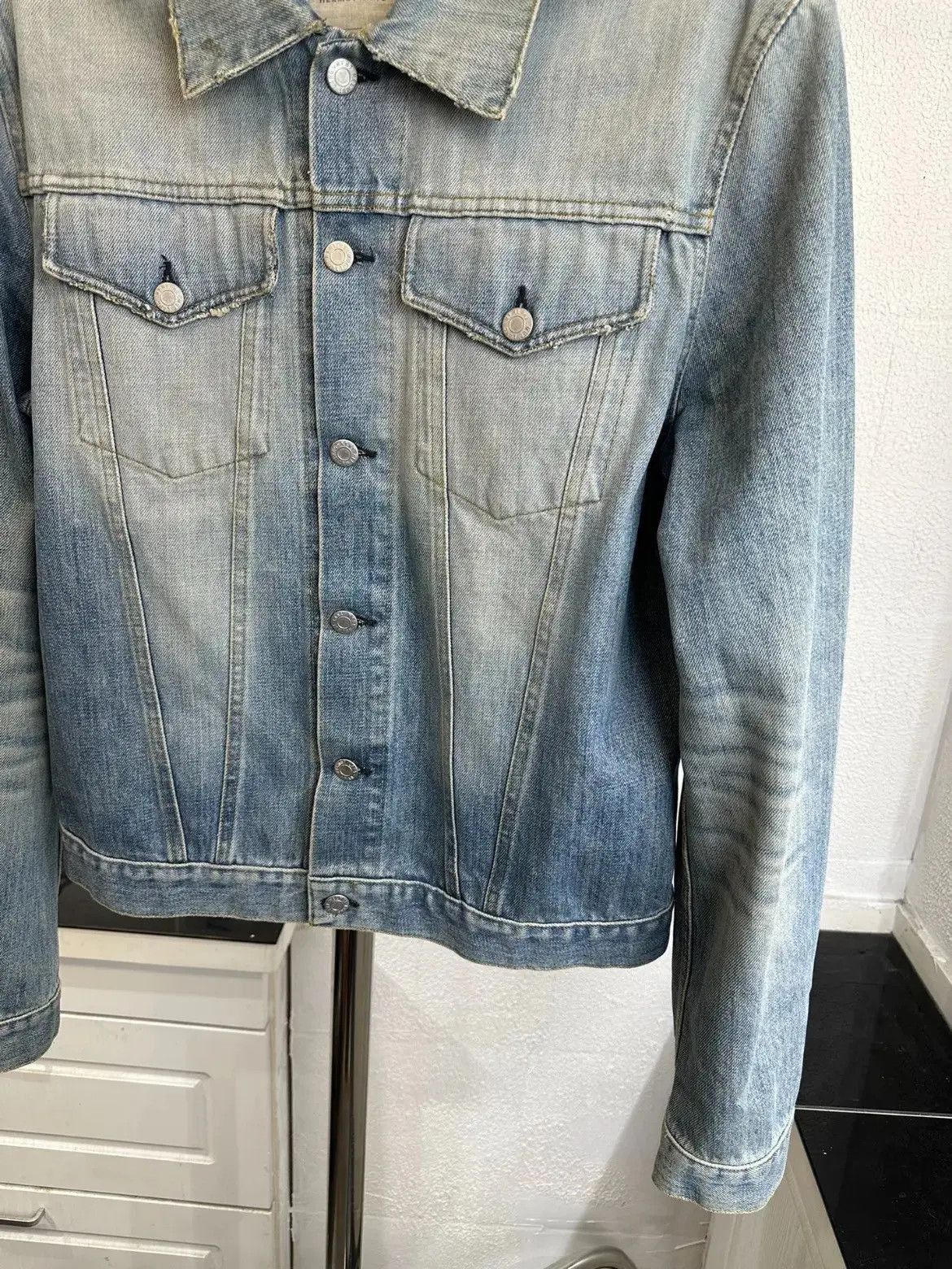 Helmut Lang Sz 50 Helmut Lang washed denim jacket-2505 Size US M / EU 48-50 / 2 - 3 Thumbnail
