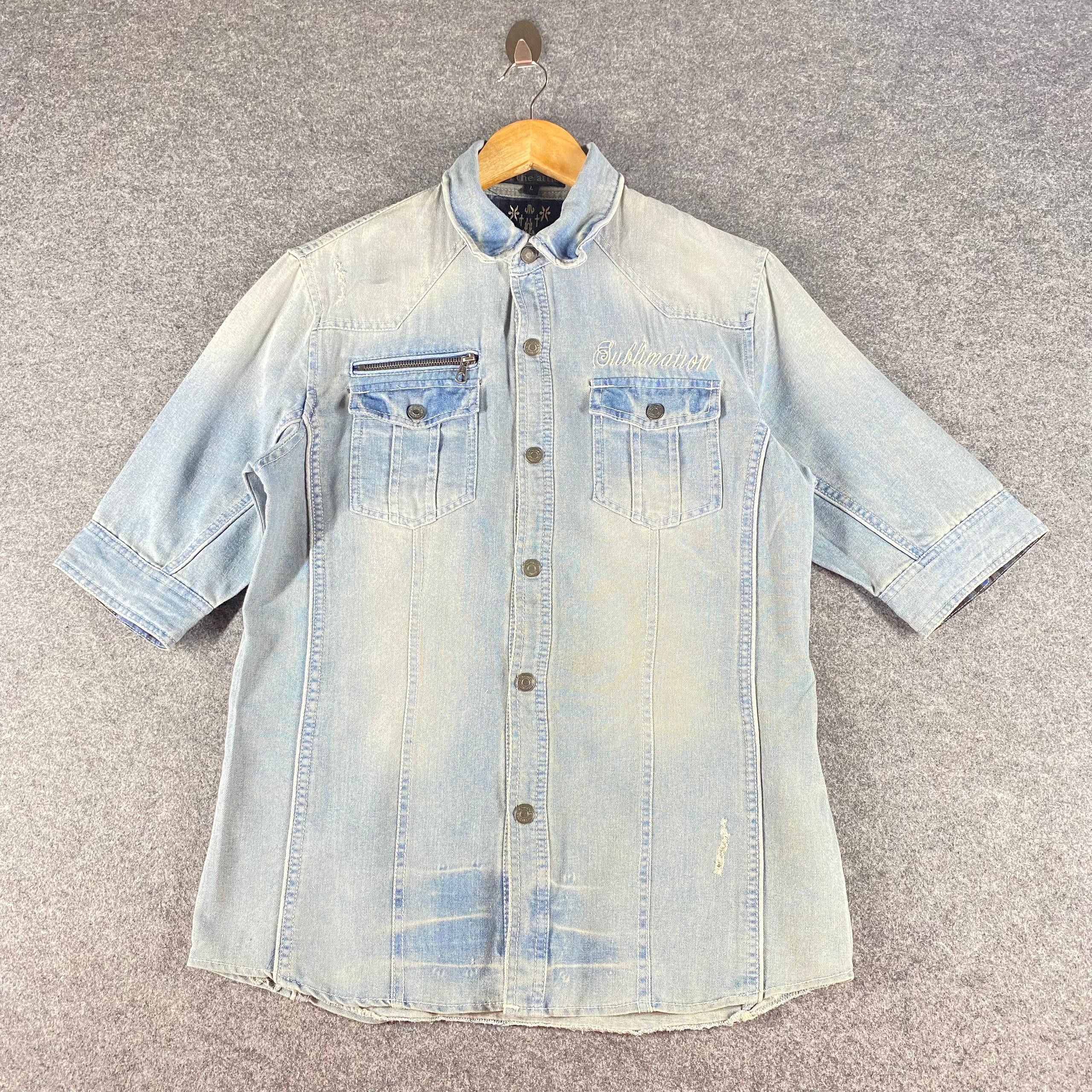 In The Attic Vintage In The Attic Punk Denim Jacket Size US M / EU 48-50 / 2 - 3 Thumbnail