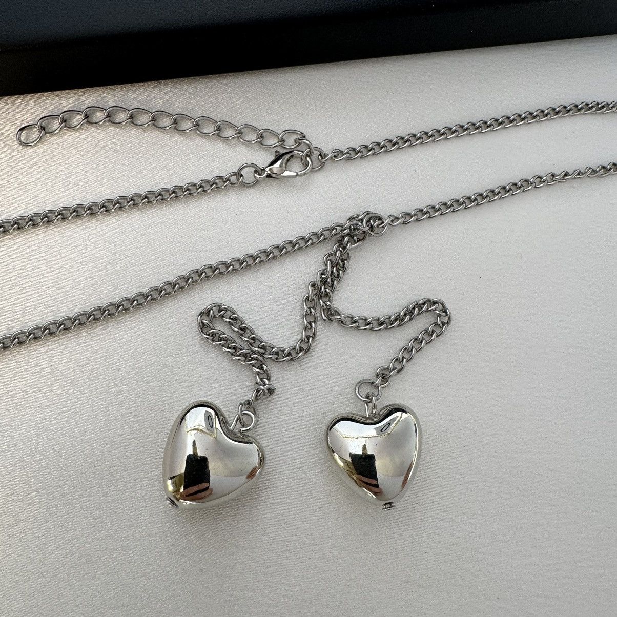 Other Silver Love Heart Pendant Necklace for Women Size ONE SIZE - 3 Thumbnail