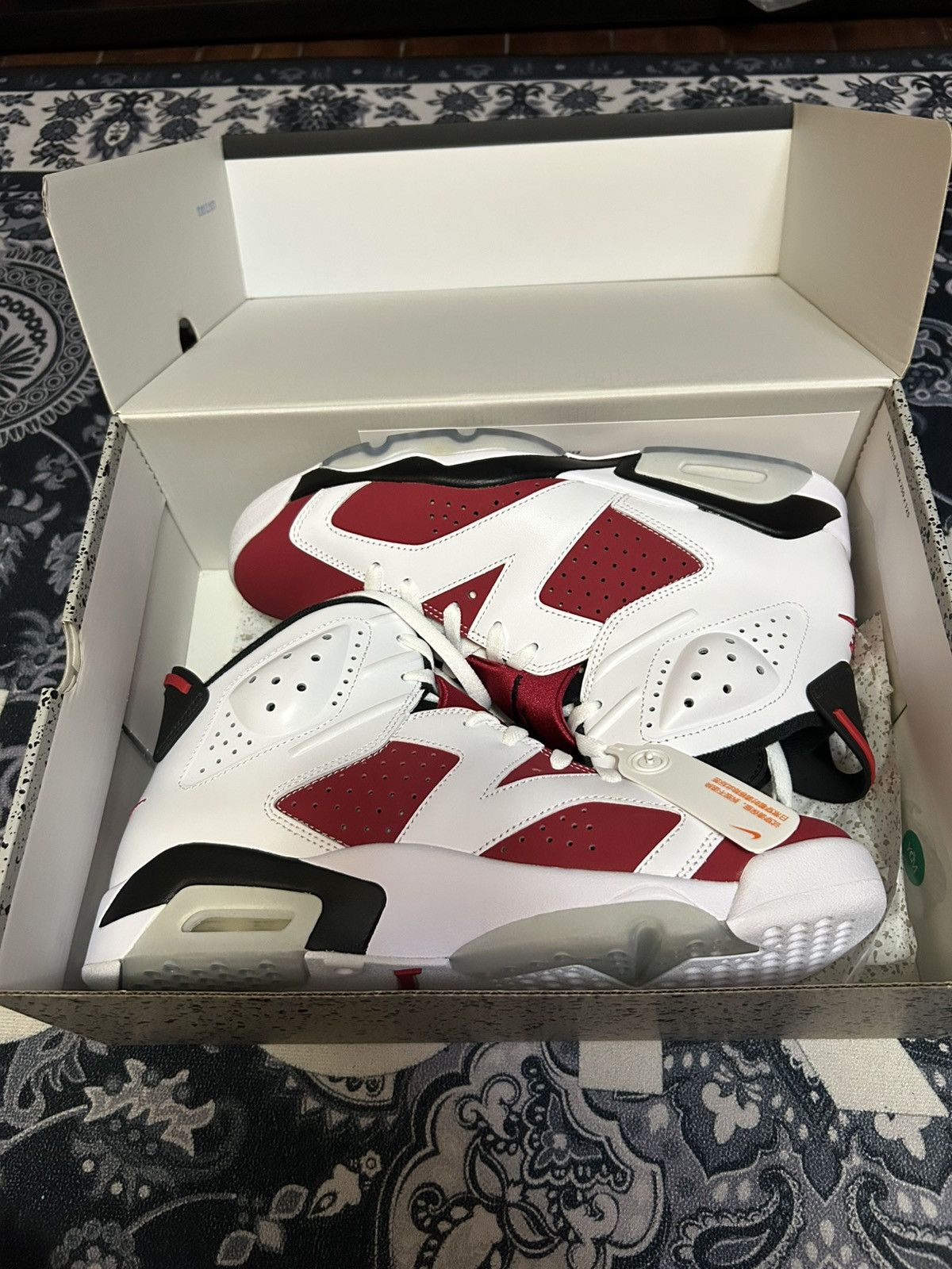 Jordan Brand Jordan 6 Carmine 2021 Sz10.5 Size US 10.5 / EU 43-44 - 1 Thumbnail