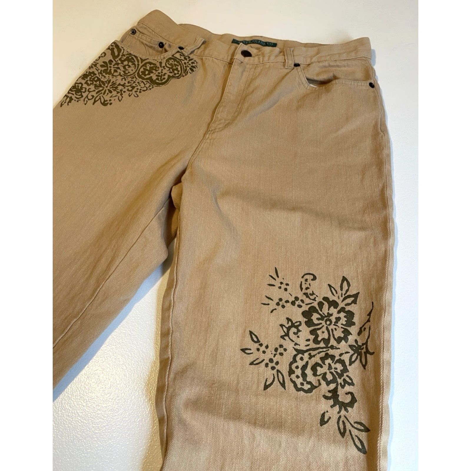 Ralph Lauren VINTAGE Women's Flared Jeans Shirt? (Original title not enough context) Size 30" / US 8 / IT 44 - 3 Thumbnail